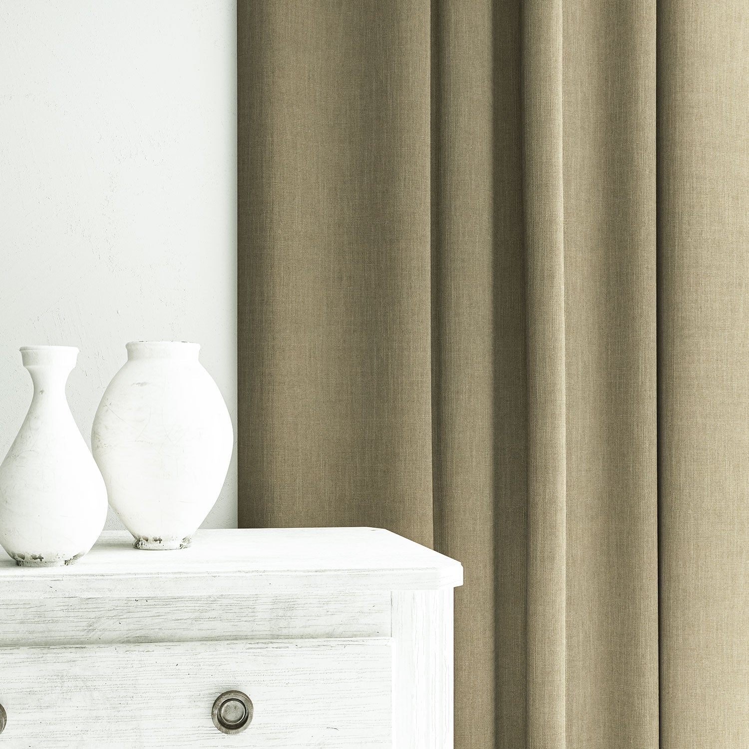 Linwood Pluto Hessian FR Made to Measure Curtains