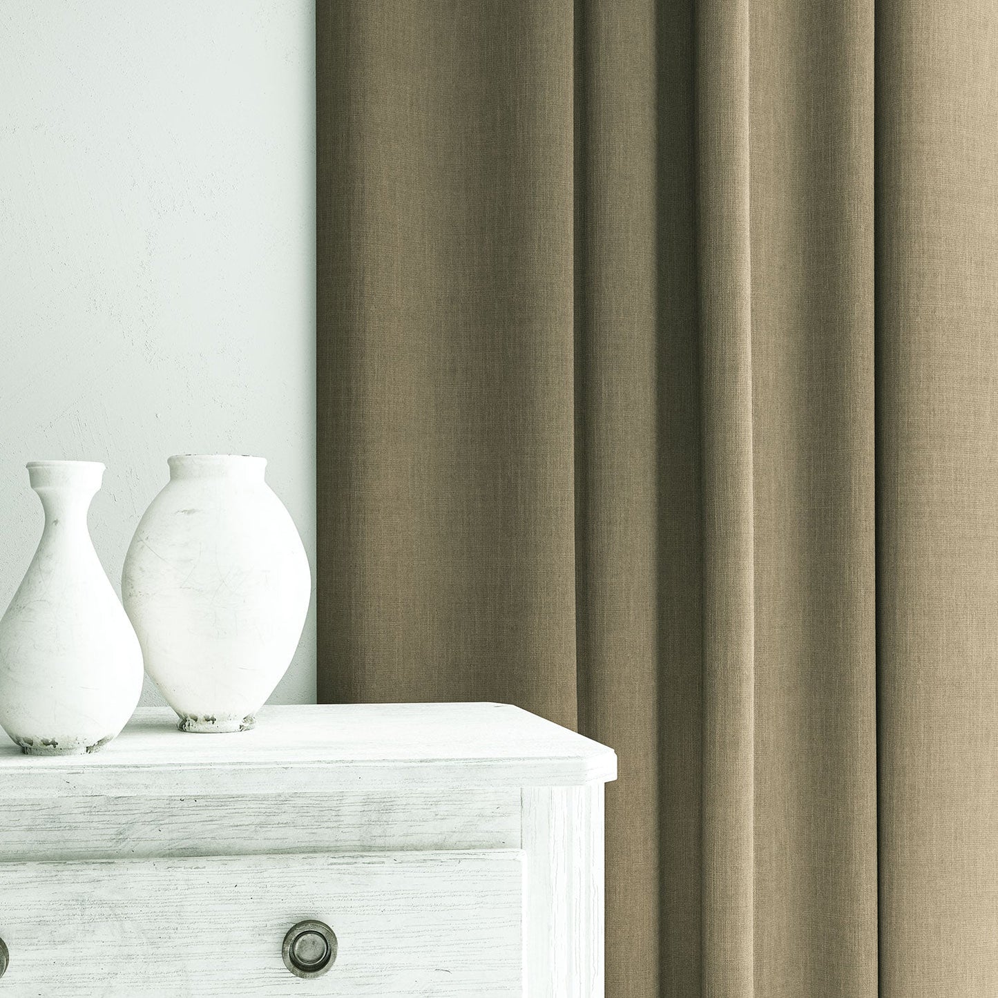 Linwood Pluto Mocha FR Made to Measure Curtains