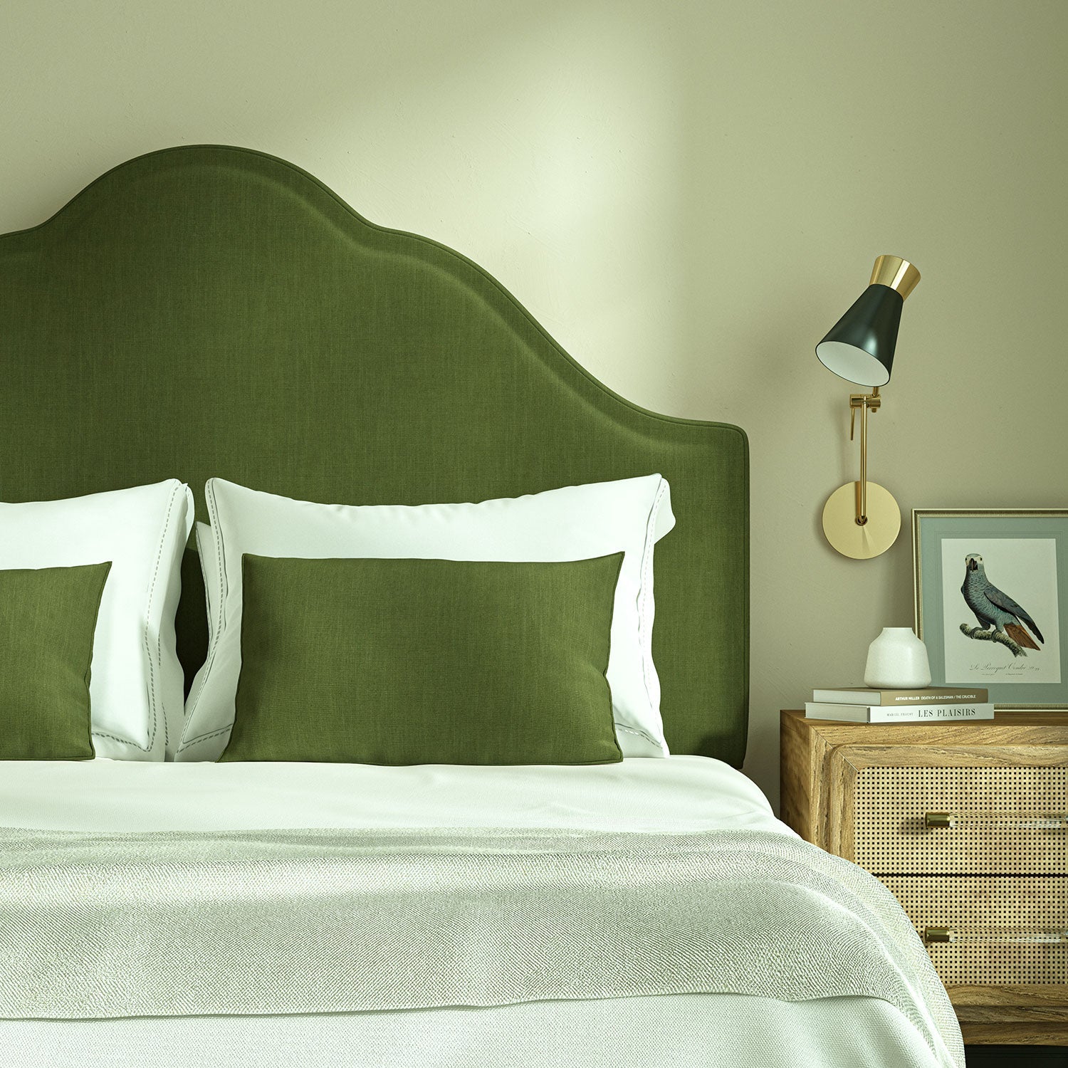Linwood Pluto Moss FR Made to Measure Curtains