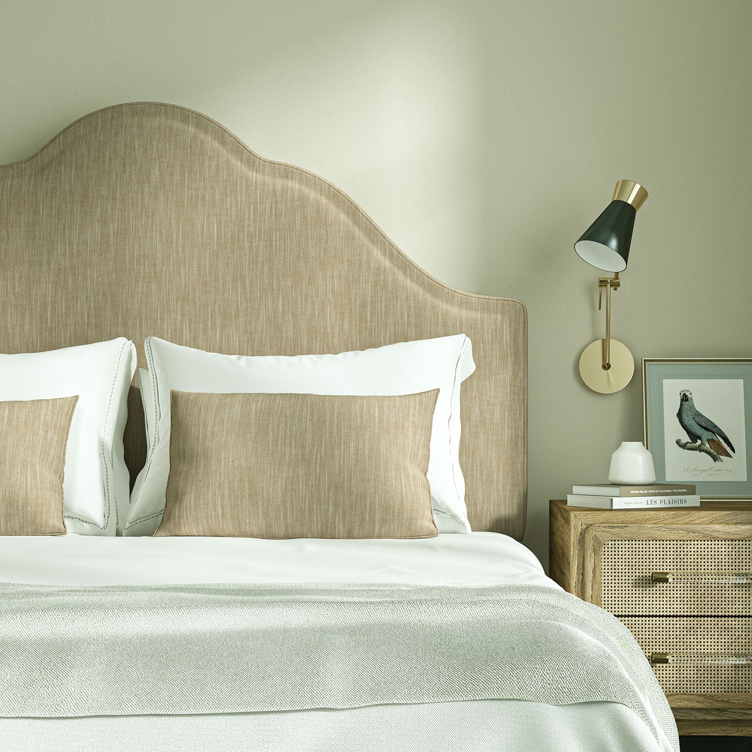 Linwood Pluto Oatmeal FR Made to Measure Curtains