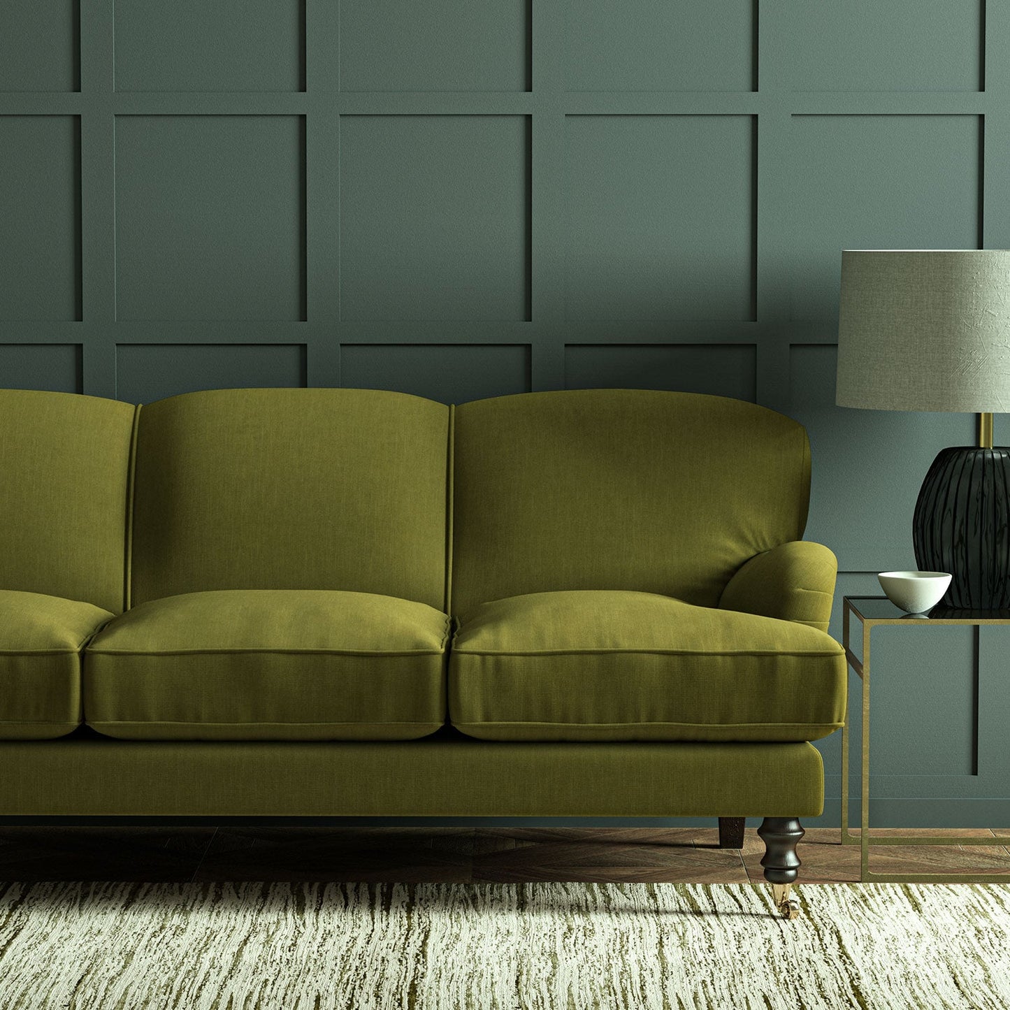 Linwood Pluto Olive FR Made to Measure Curtains