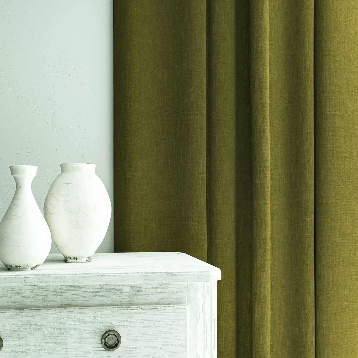 Linwood Pluto Olive FR Made to Measure Curtains