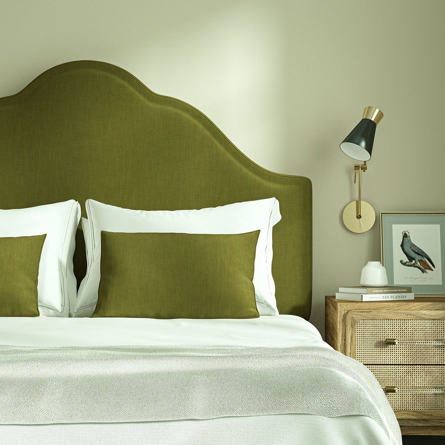 Linwood Pluto Olive FR Made to Measure Curtains
