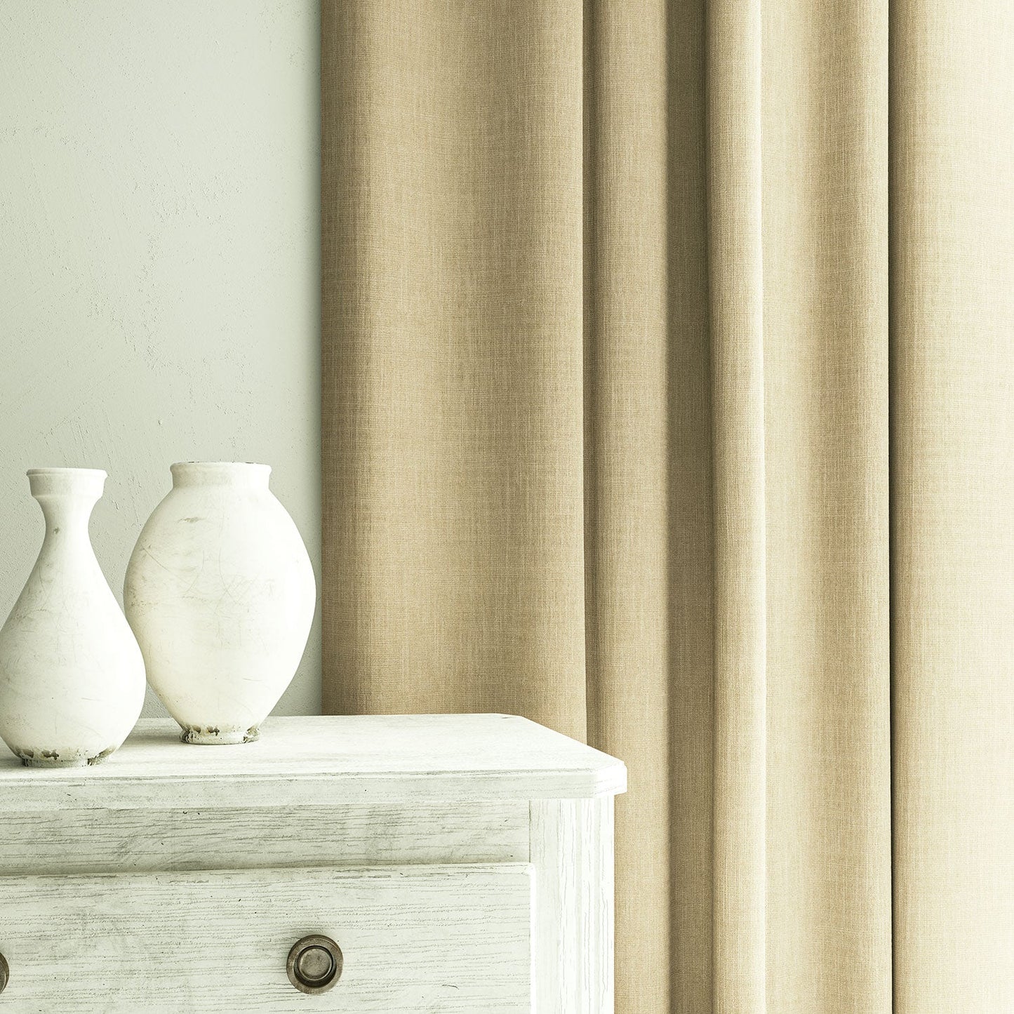 Linwood Pluto Putty FR Made to Measure Curtains