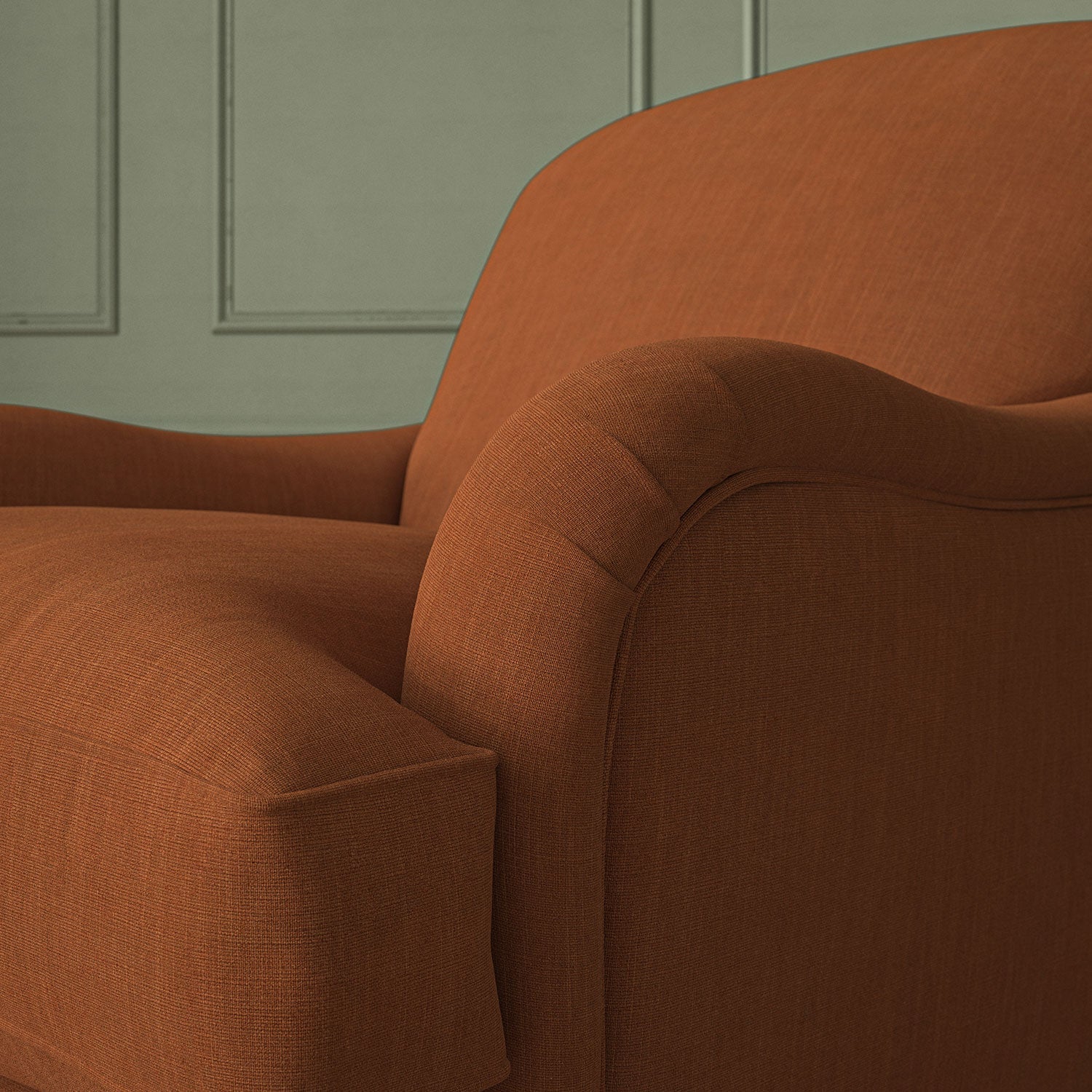 Linwood Pluto Rust FR Made to Measure Curtains
