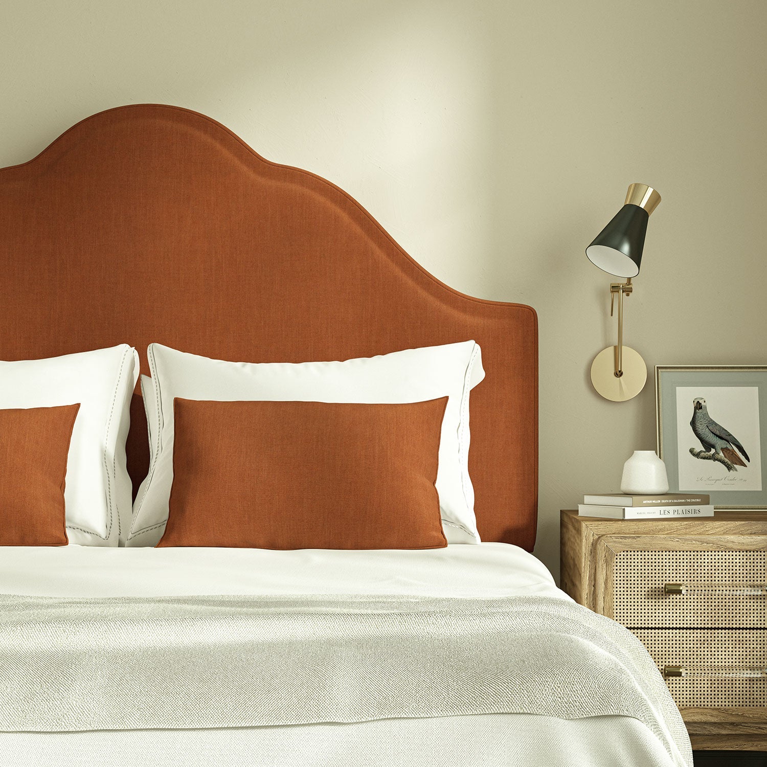 Linwood Pluto Rust FR Made to Measure Curtains