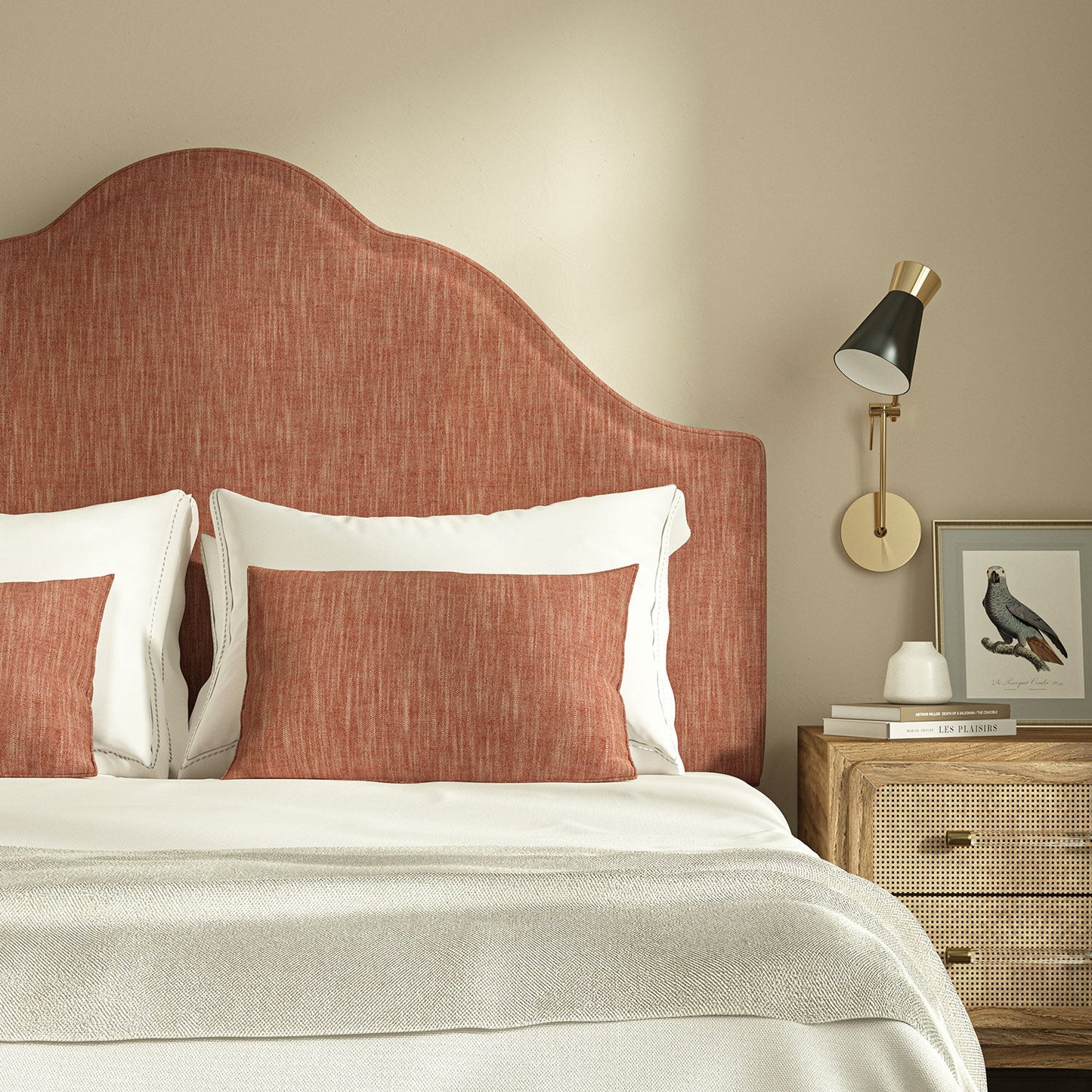 Linwood Pluto Salmon FR Made to Measure Curtains