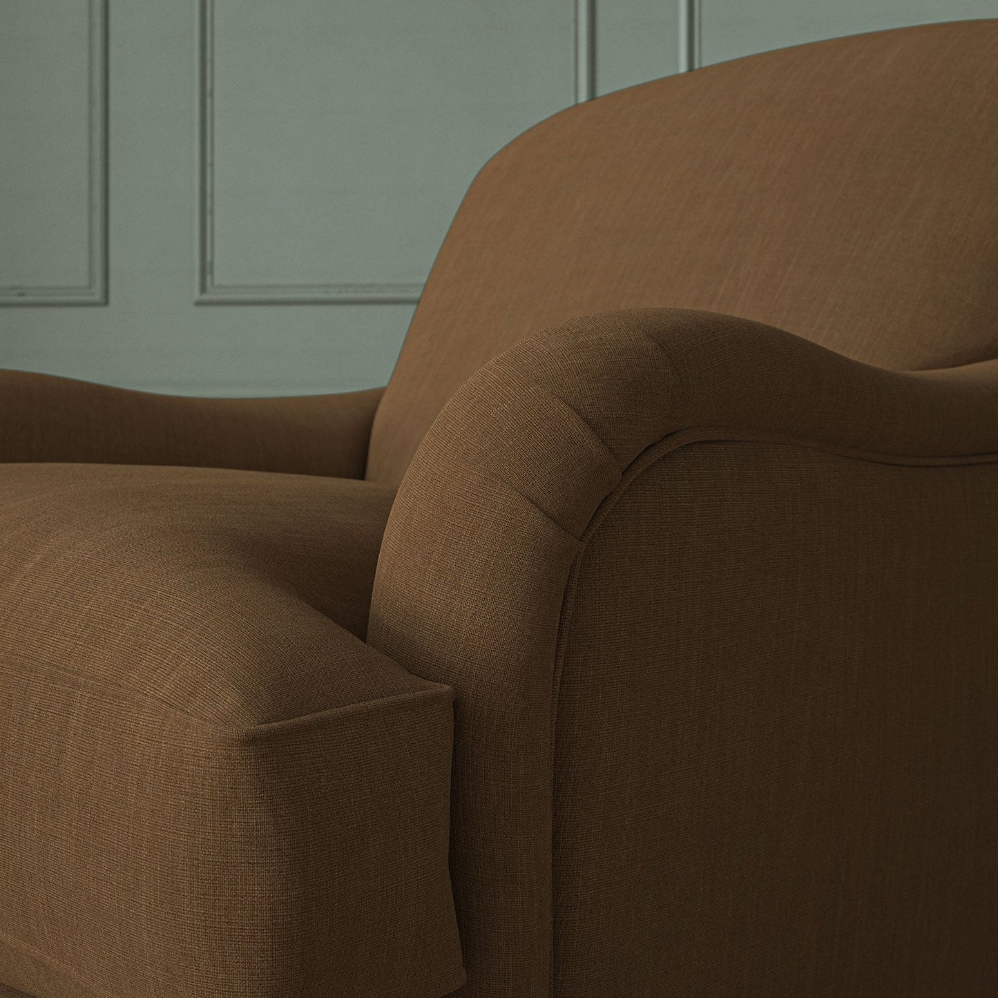 Linwood Pluto Sepia FR Made to Measure Curtains