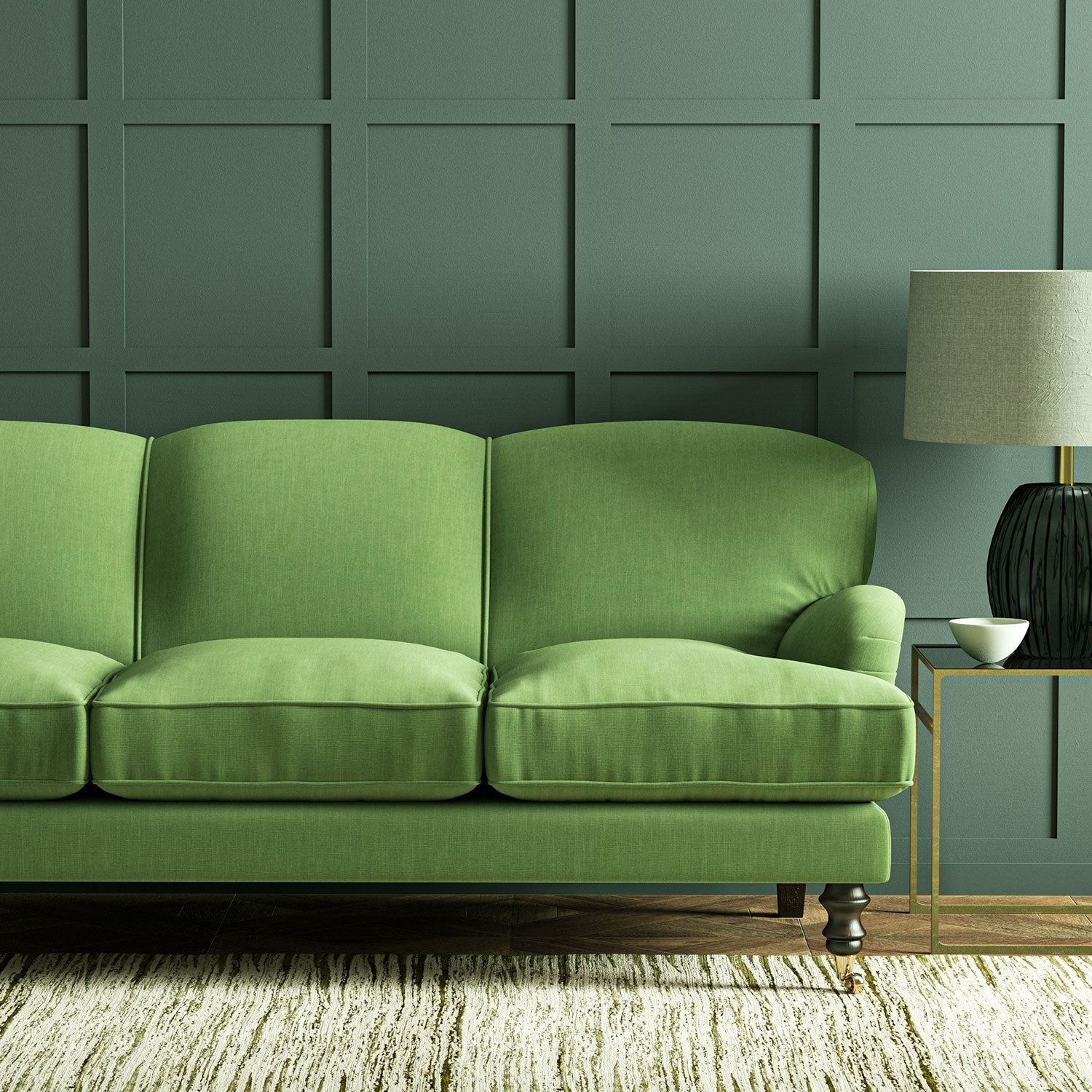 Linwood Pluto Spring Green FR Made to Measure Curtains