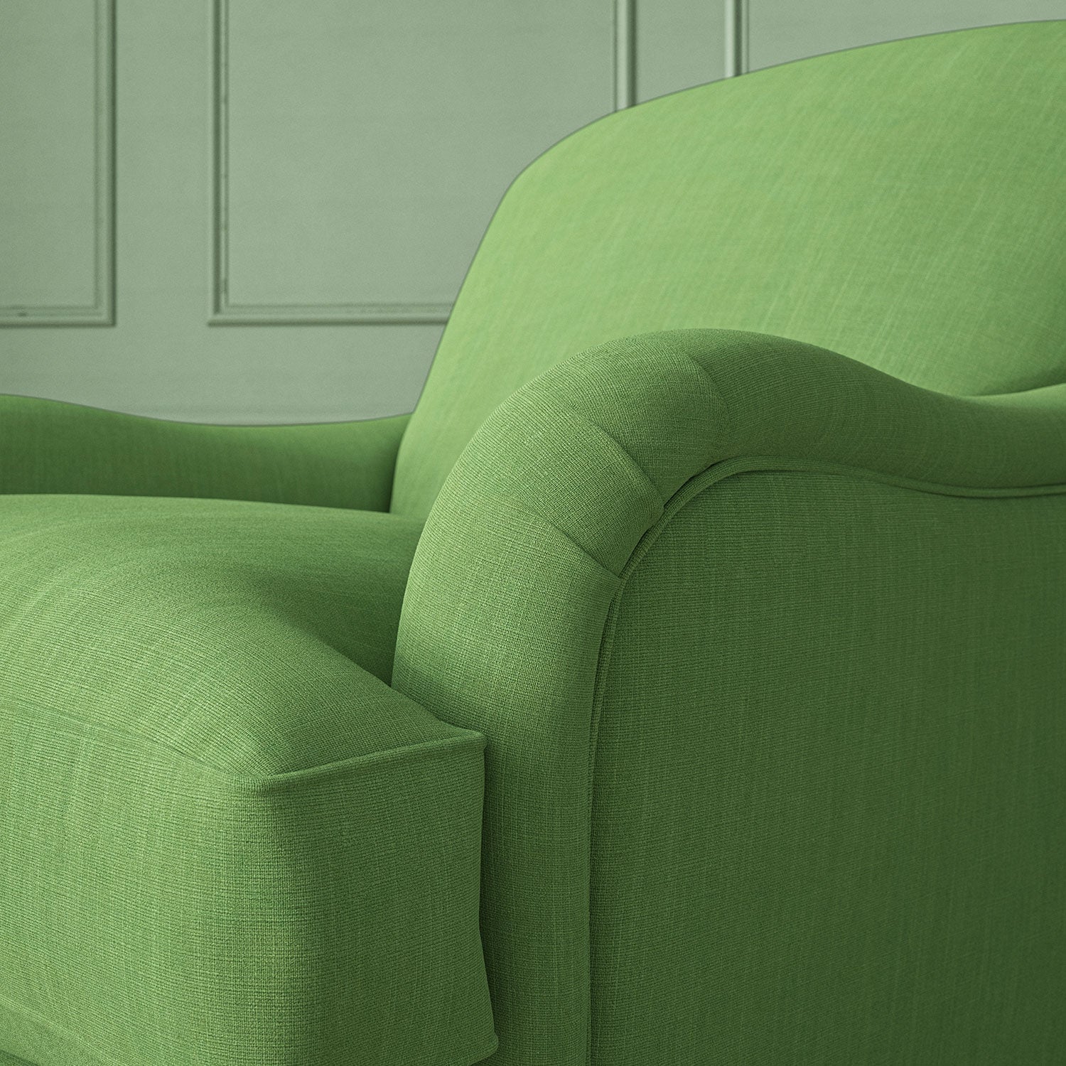 Linwood Pluto Spring Green FR Made to Measure Curtains
