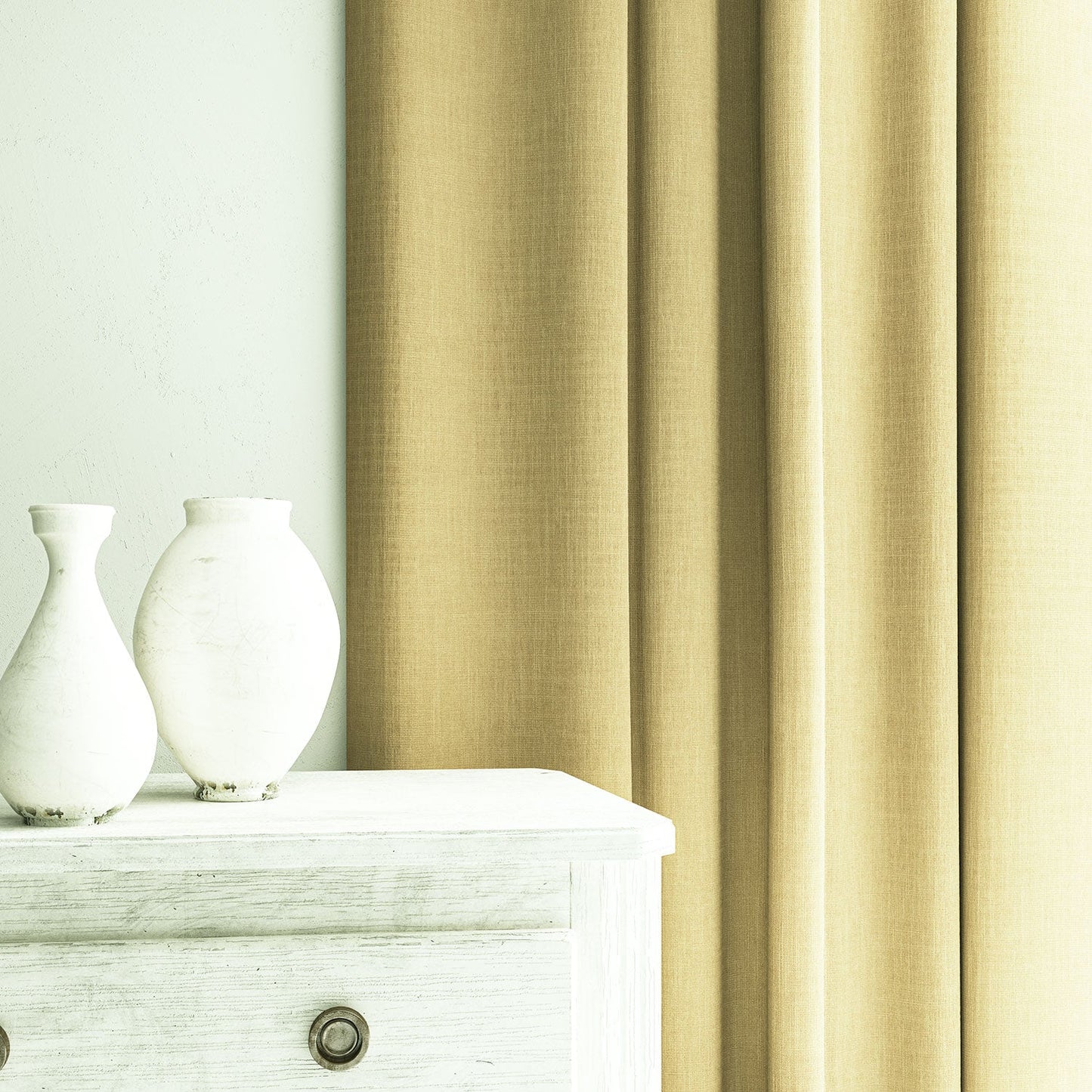 Linwood Pluto Yorkstone FR Made to Measure Curtains