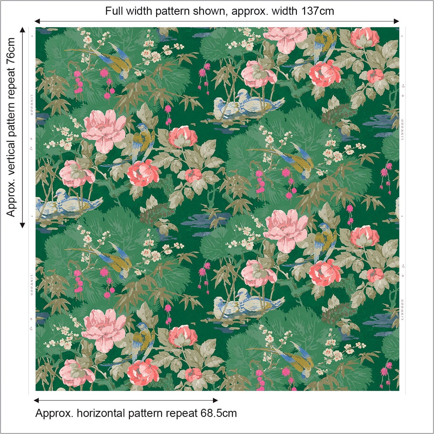 Linwood On The River Emerald FR Made to Measure Curtains