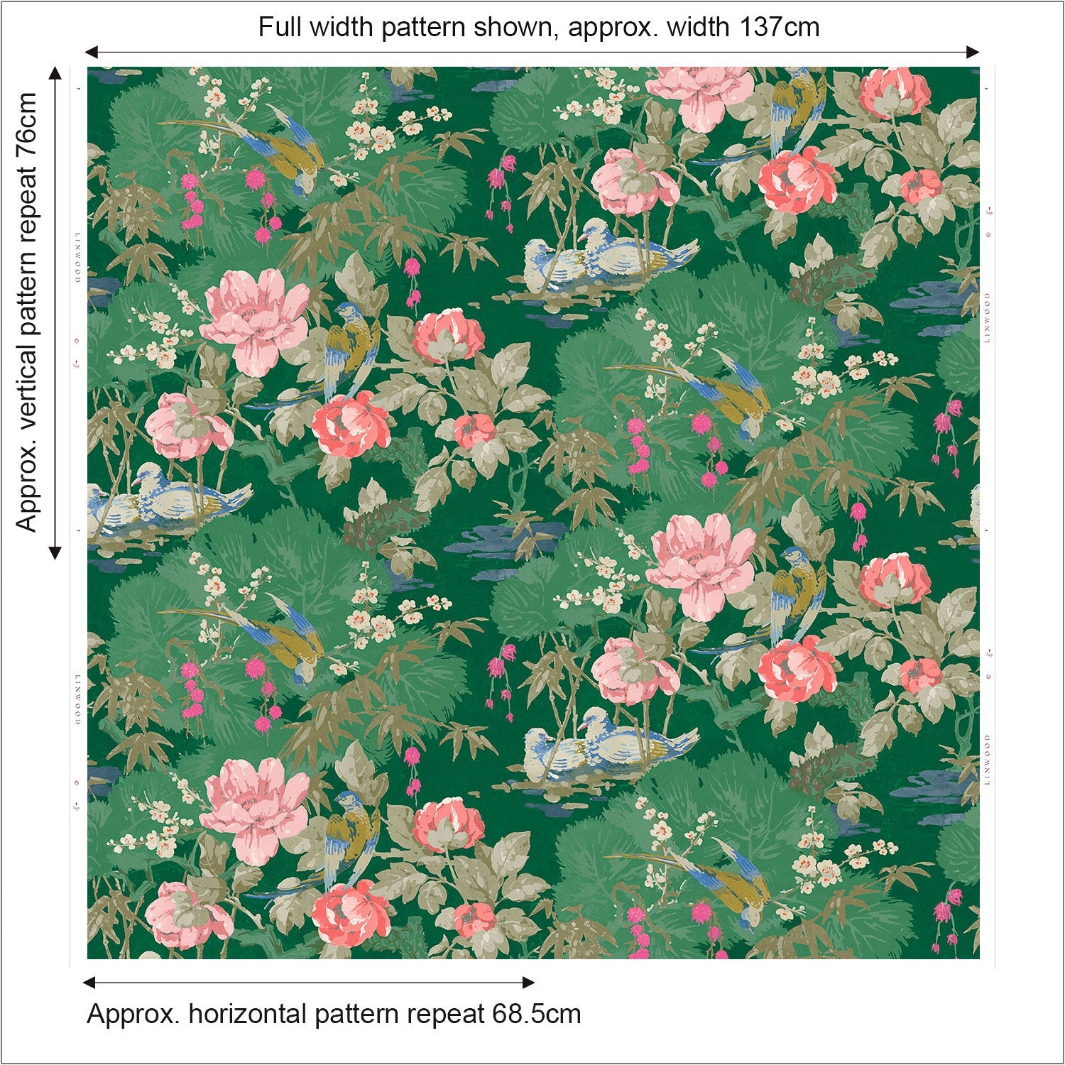Linwood On The River Emerald FR Made to Measure Curtains