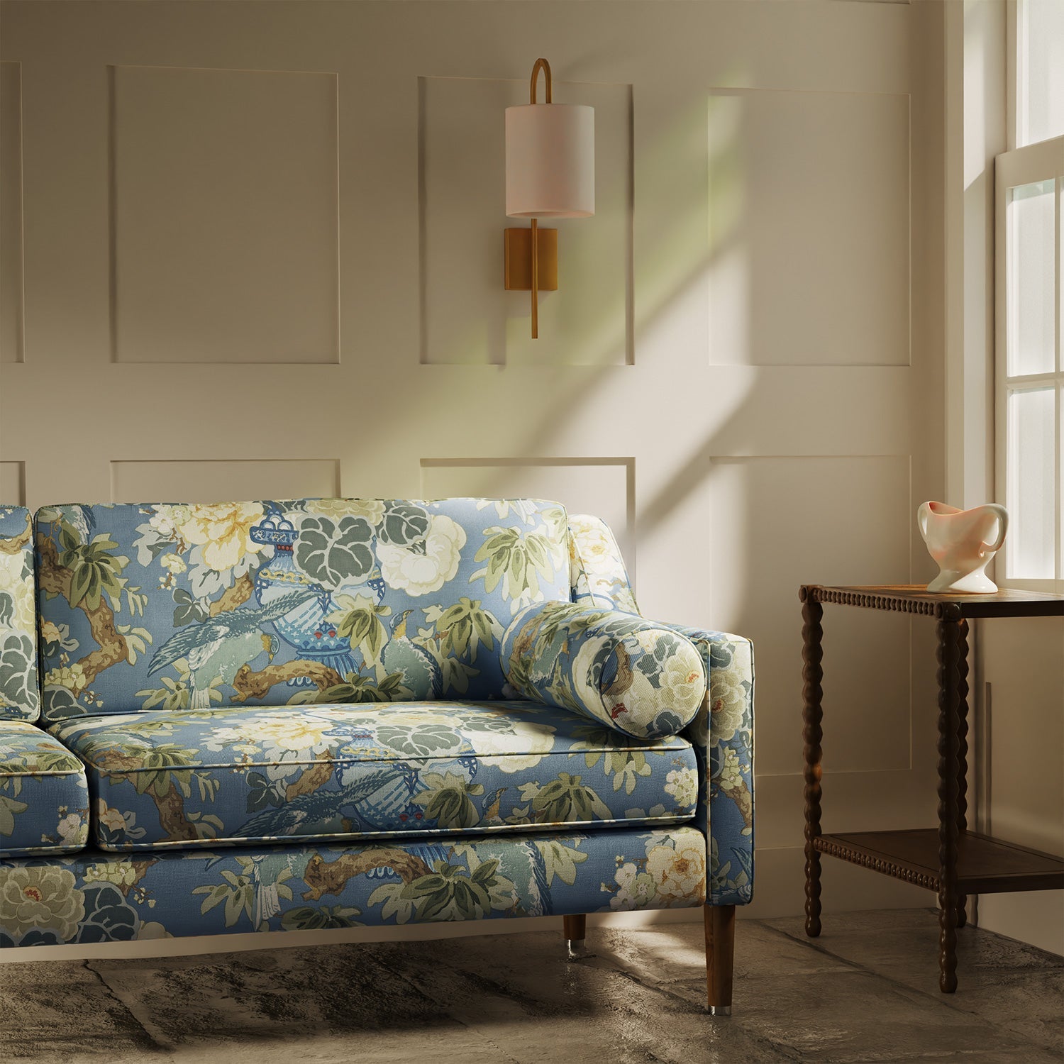 Linwood The Royal Garden Cornflower Made to Measure Curtains