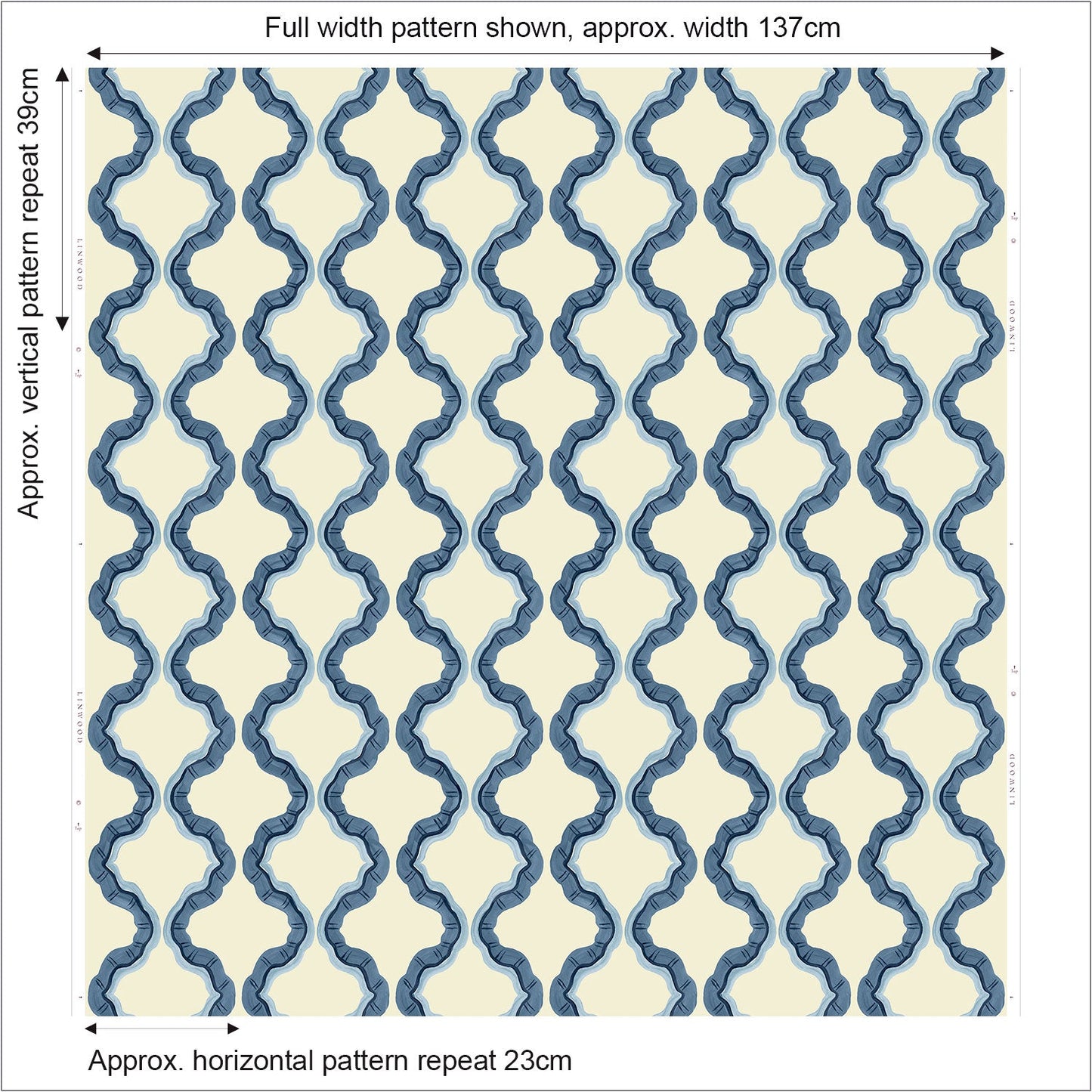 Linwood Ruffled Santorini FR Made to Measure Curtains