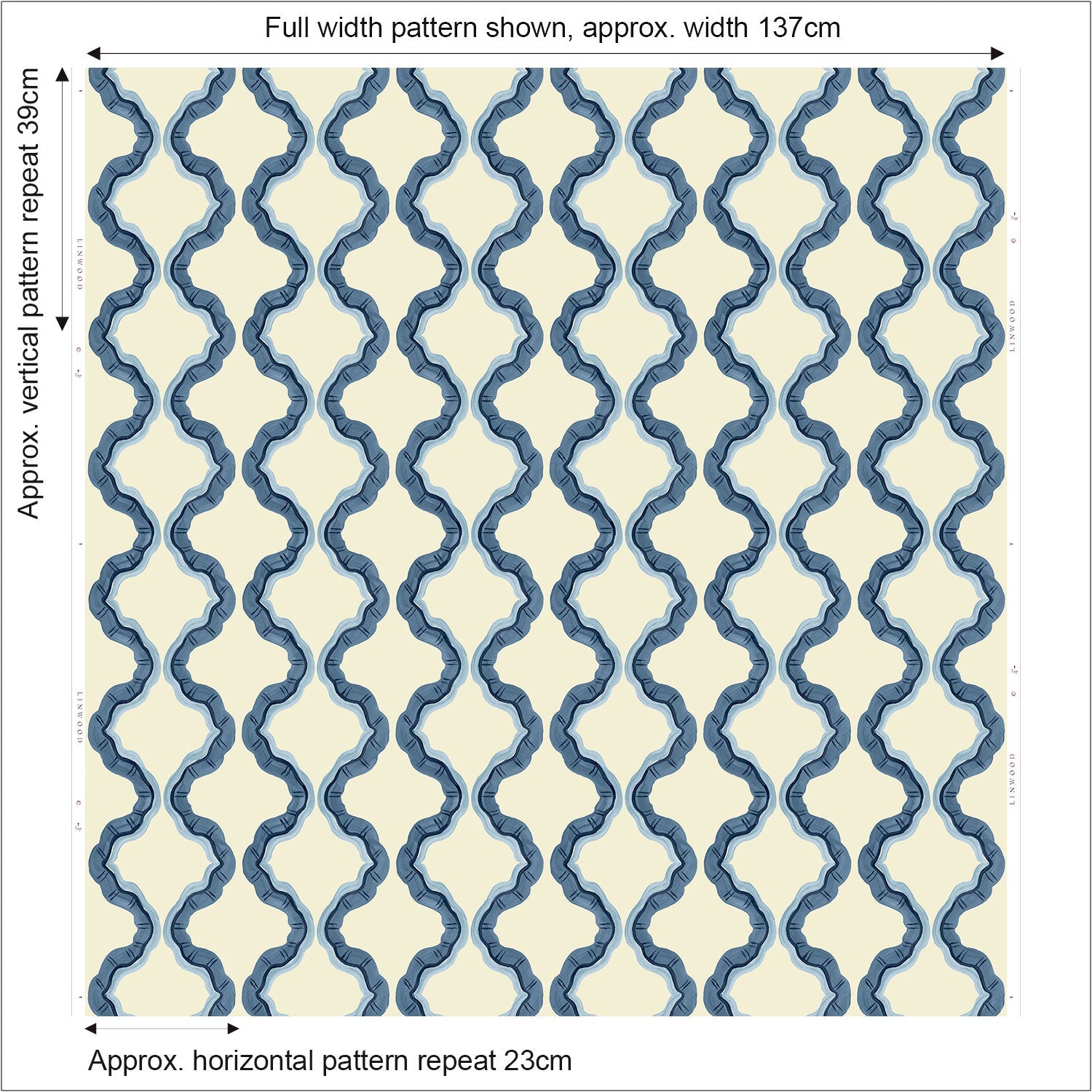 Linwood Ruffled Santorini FR Made to Measure Curtains