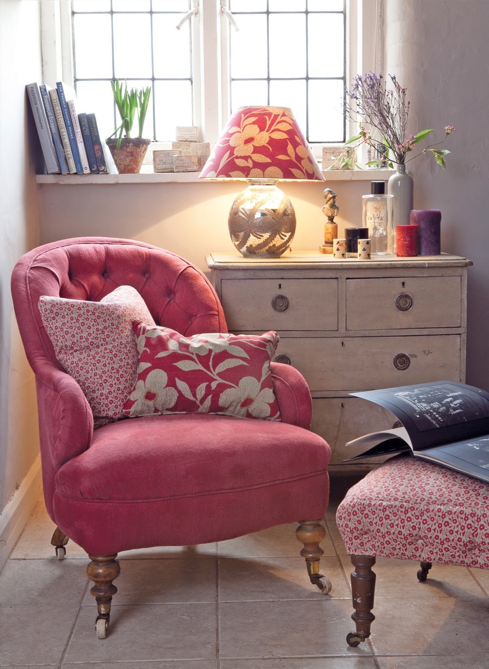 Kate Forman Stonewash Red Made to Measure Curtains – image 3