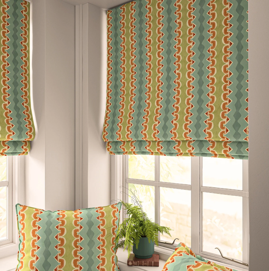 River - Taiki, Maru Collection by Linwood - roman blind