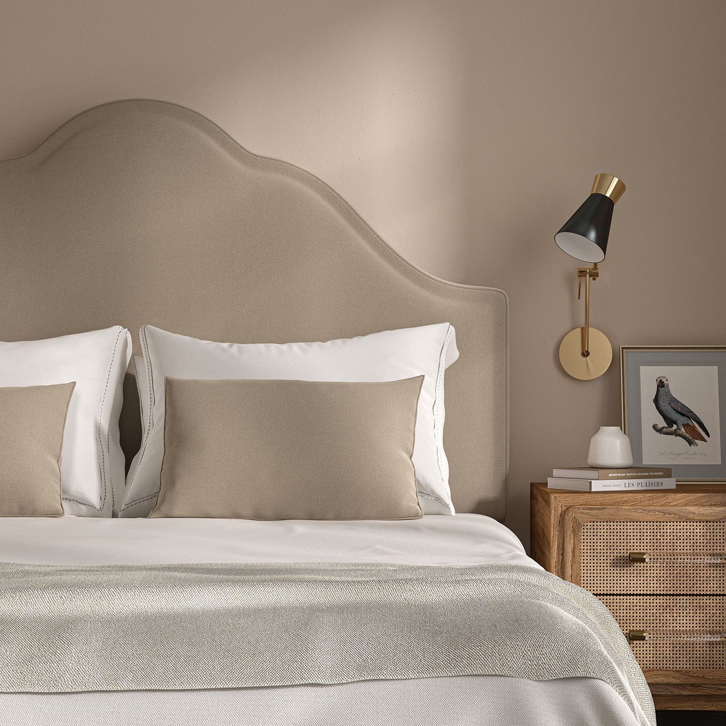 Linwood Romney Dove FR Made to Measure Curtains