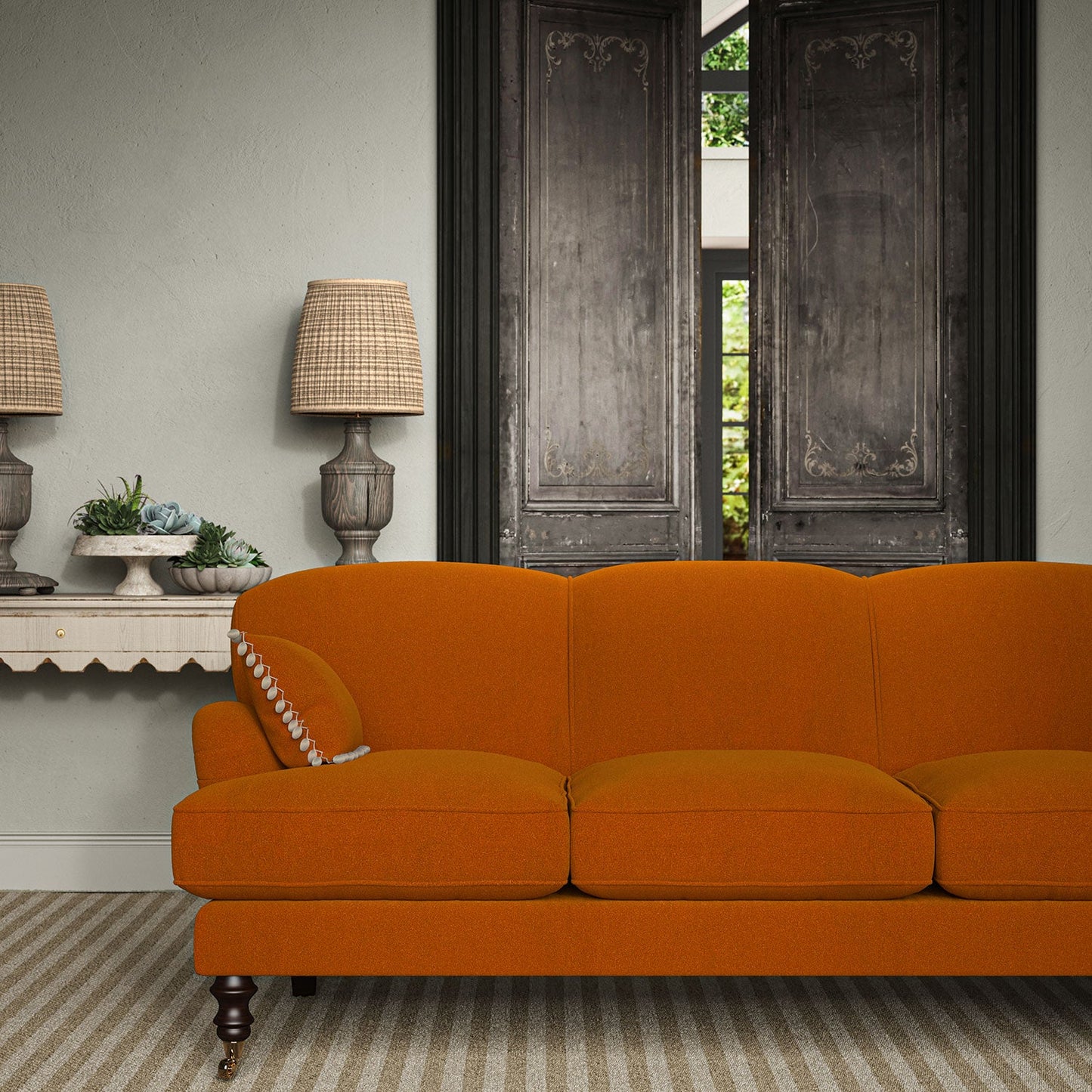 Linwood Romney Flame FR Made to Measure Curtains