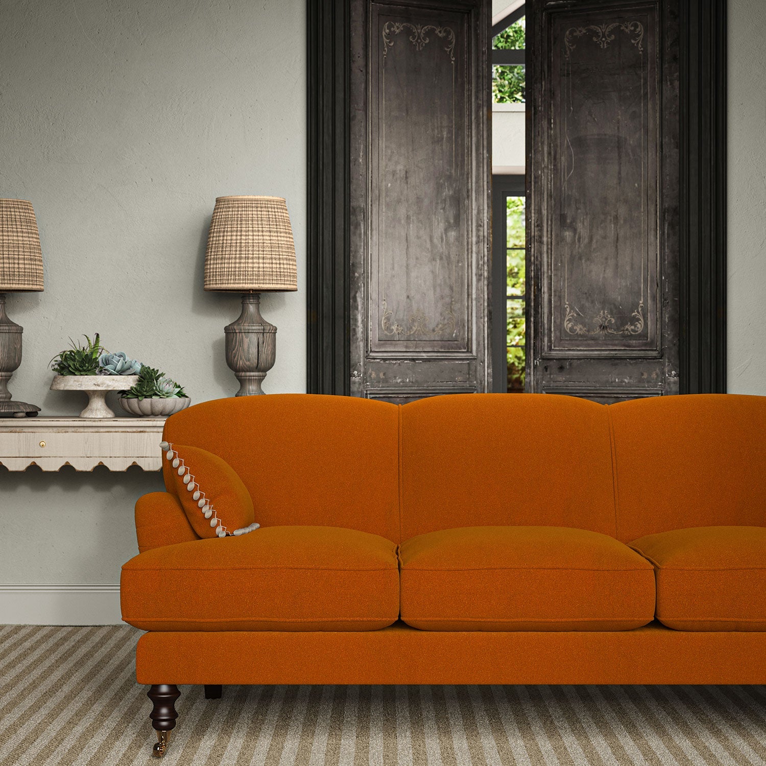 Linwood Romney Flame FR Made to Measure Curtains