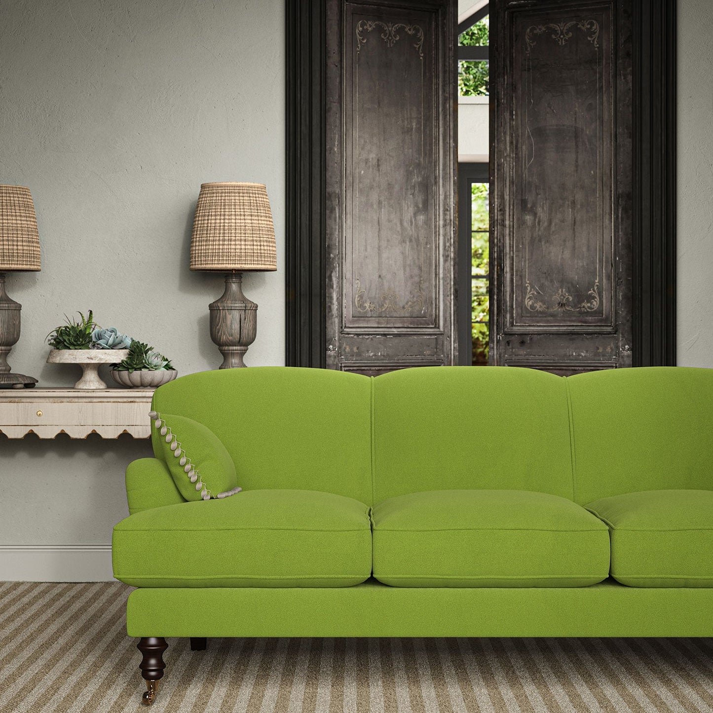 Linwood Romney Grass FR Made to Measure Curtains