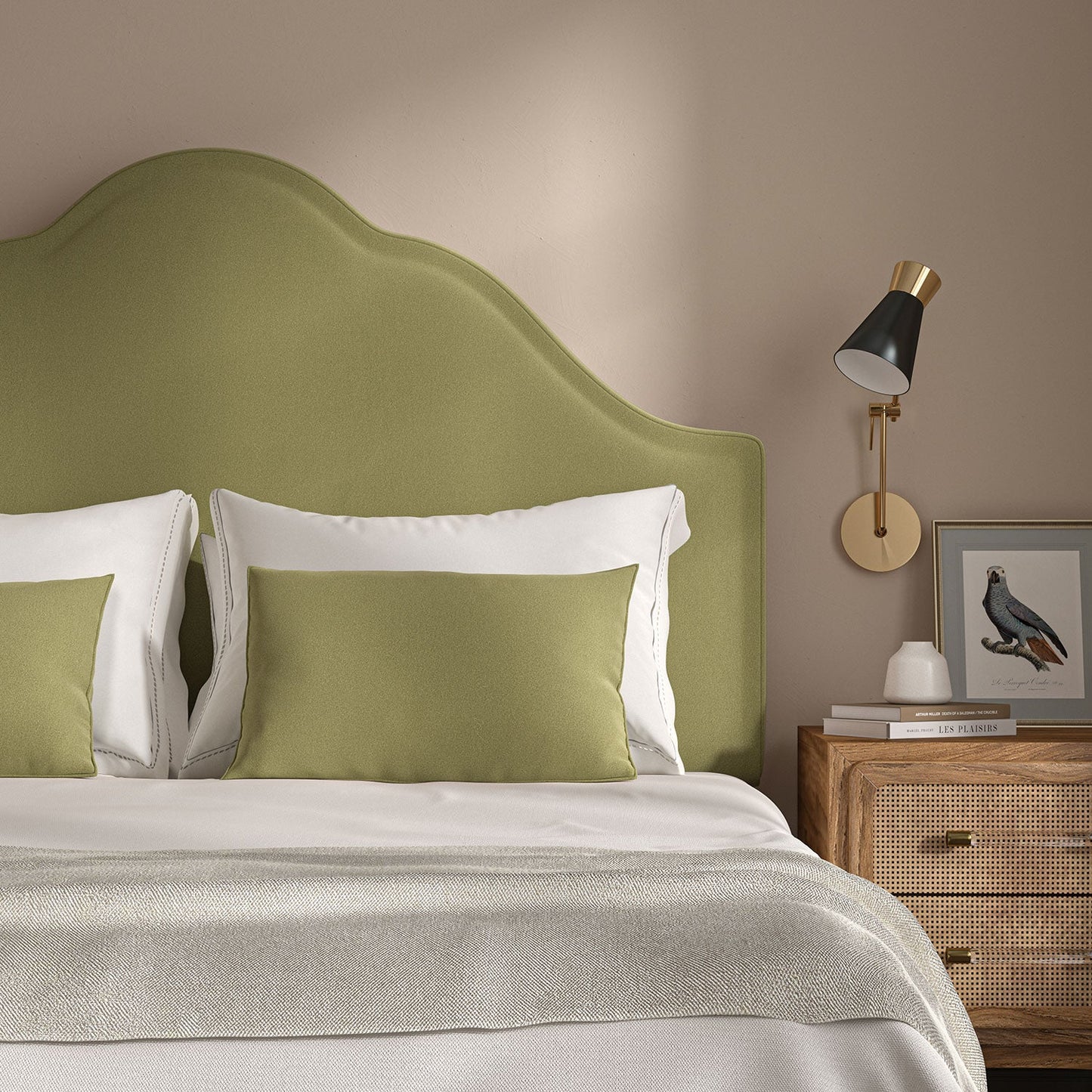Linwood Romney Matcha FR Made to Measure Curtains