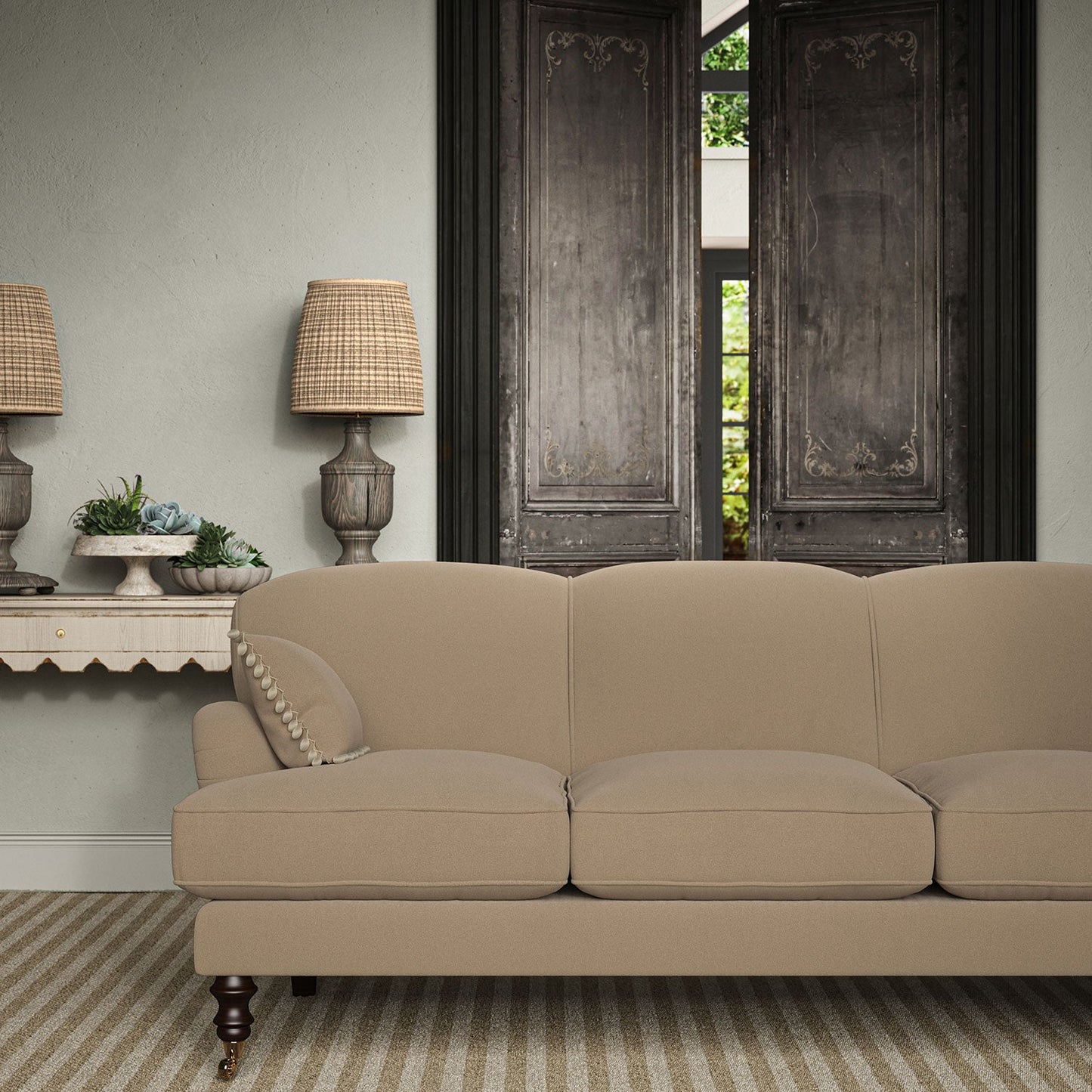 Linwood Romney Natural FR Made to Measure Curtains