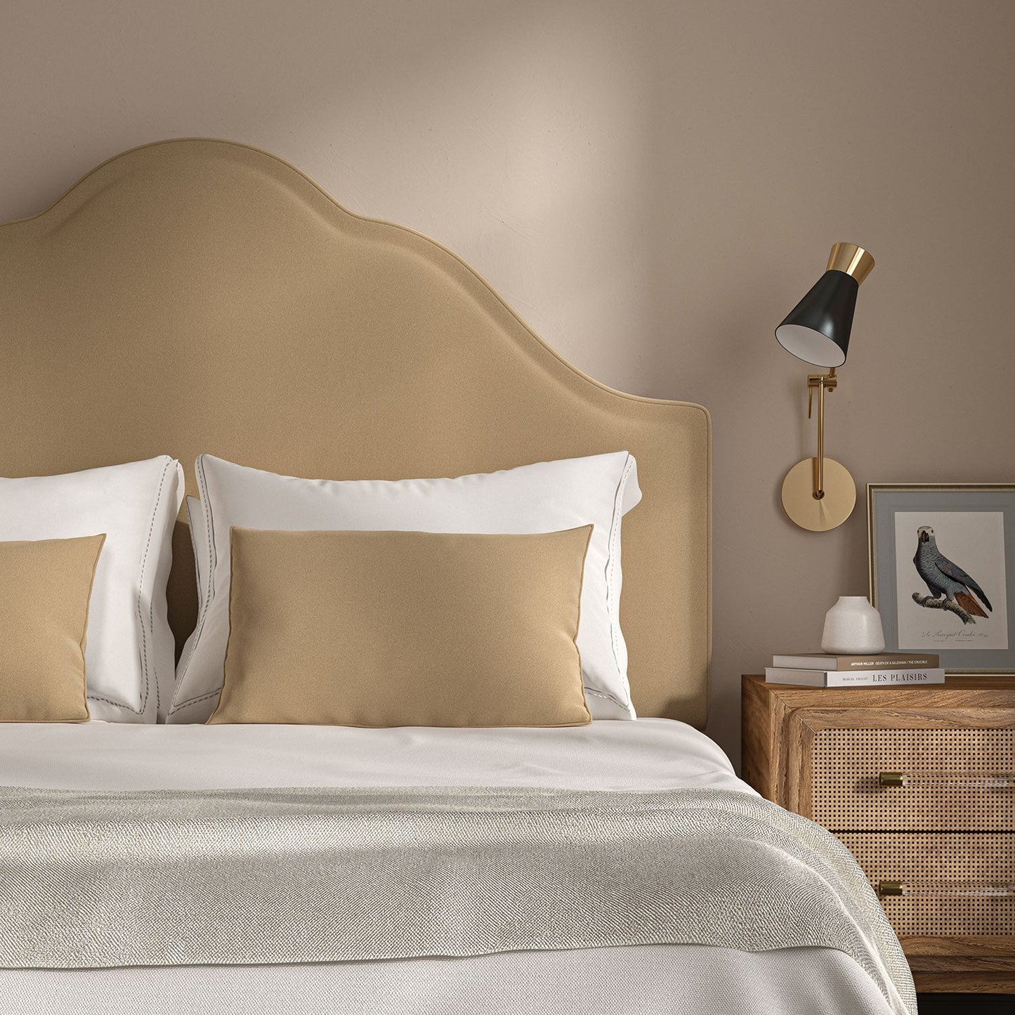Linwood Romney Oatmeal FR Made to Measure Curtains