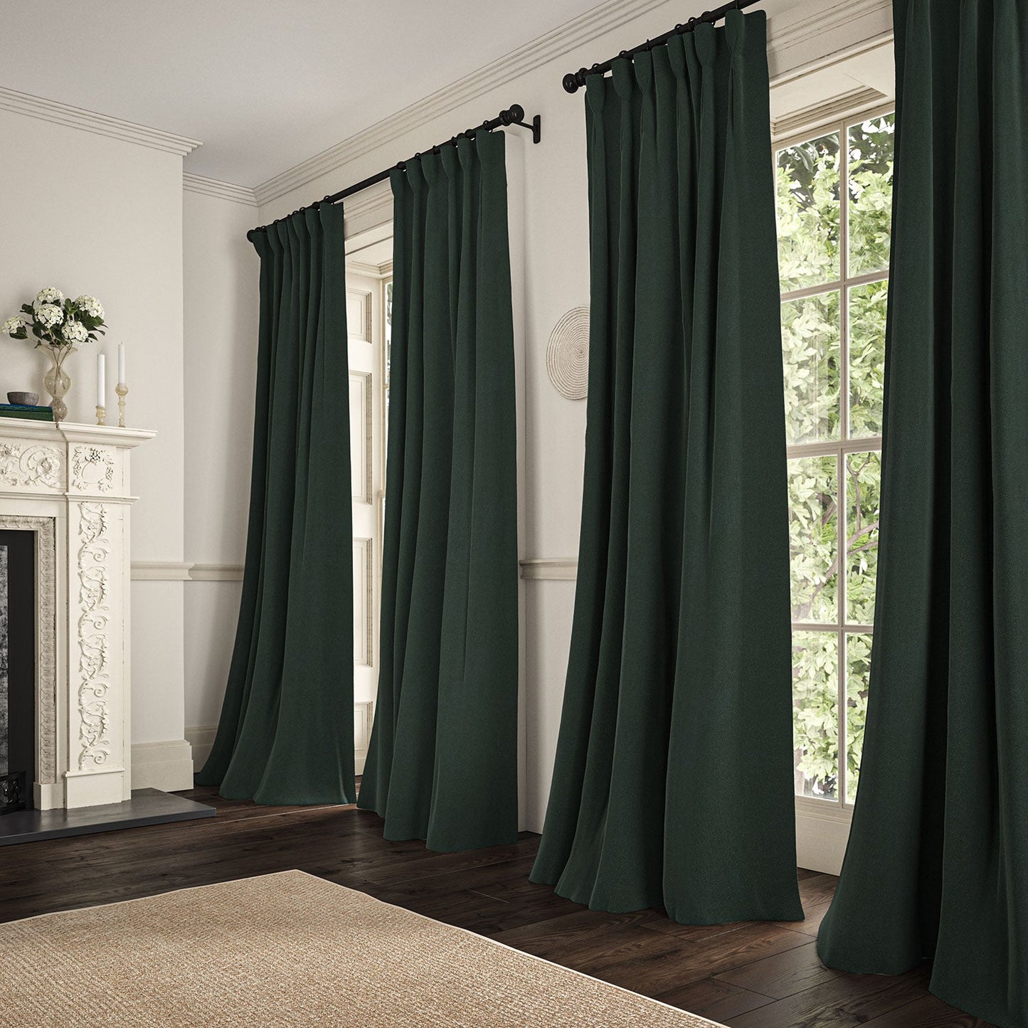 Linwood Romney Pine FR Made to Measure Curtains