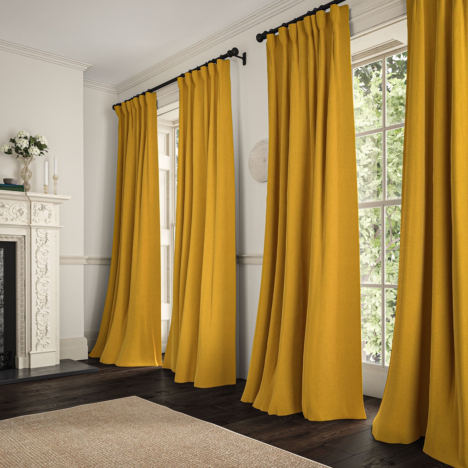 Linwood Romney Pollen FR Made to Measure Curtains