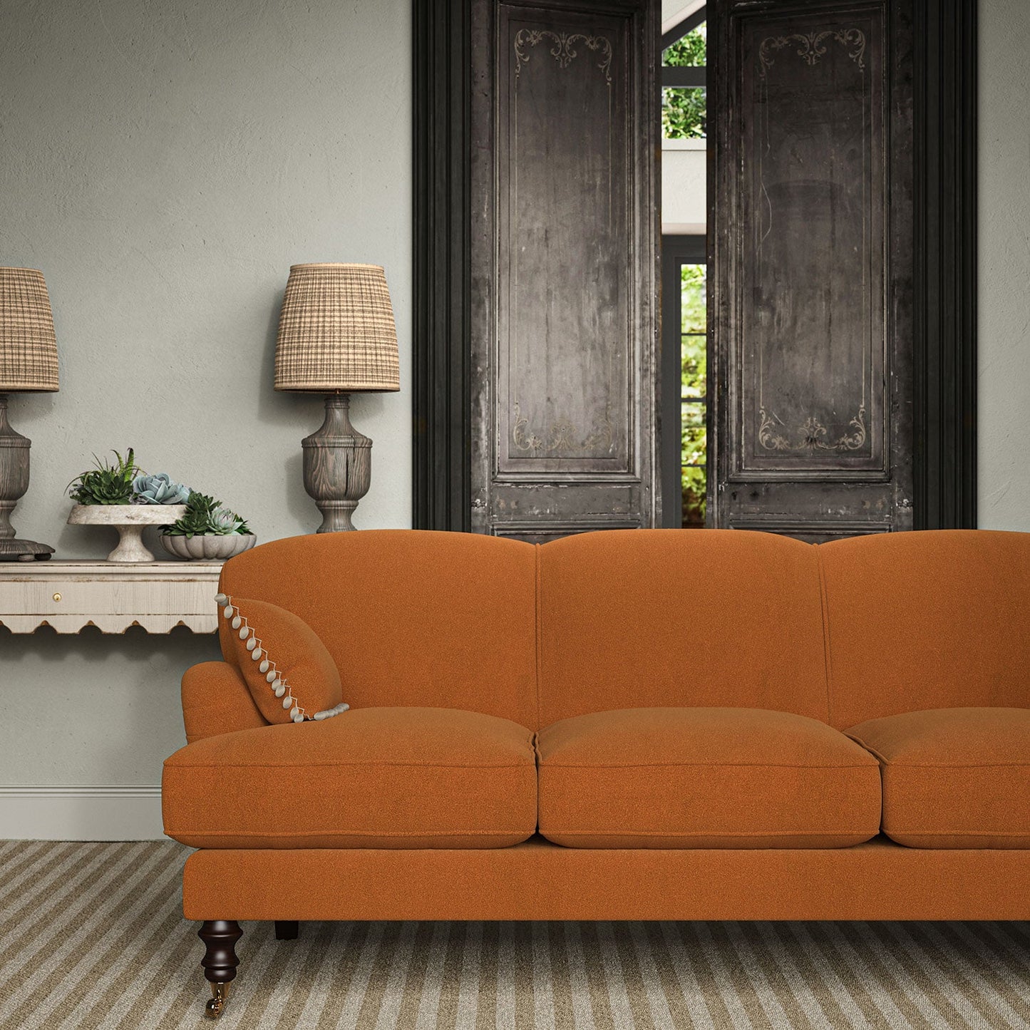 Linwood Romney Sienna FR Made to Measure Curtains