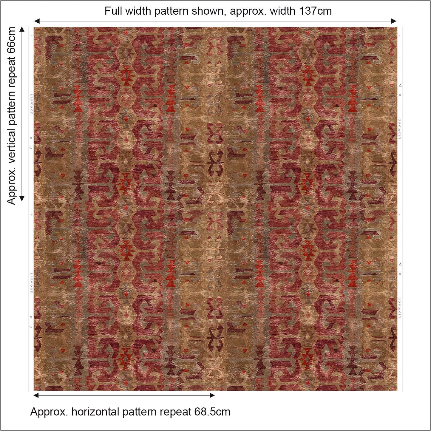 Linwood Samimi Earth FR Made to Measure Curtains