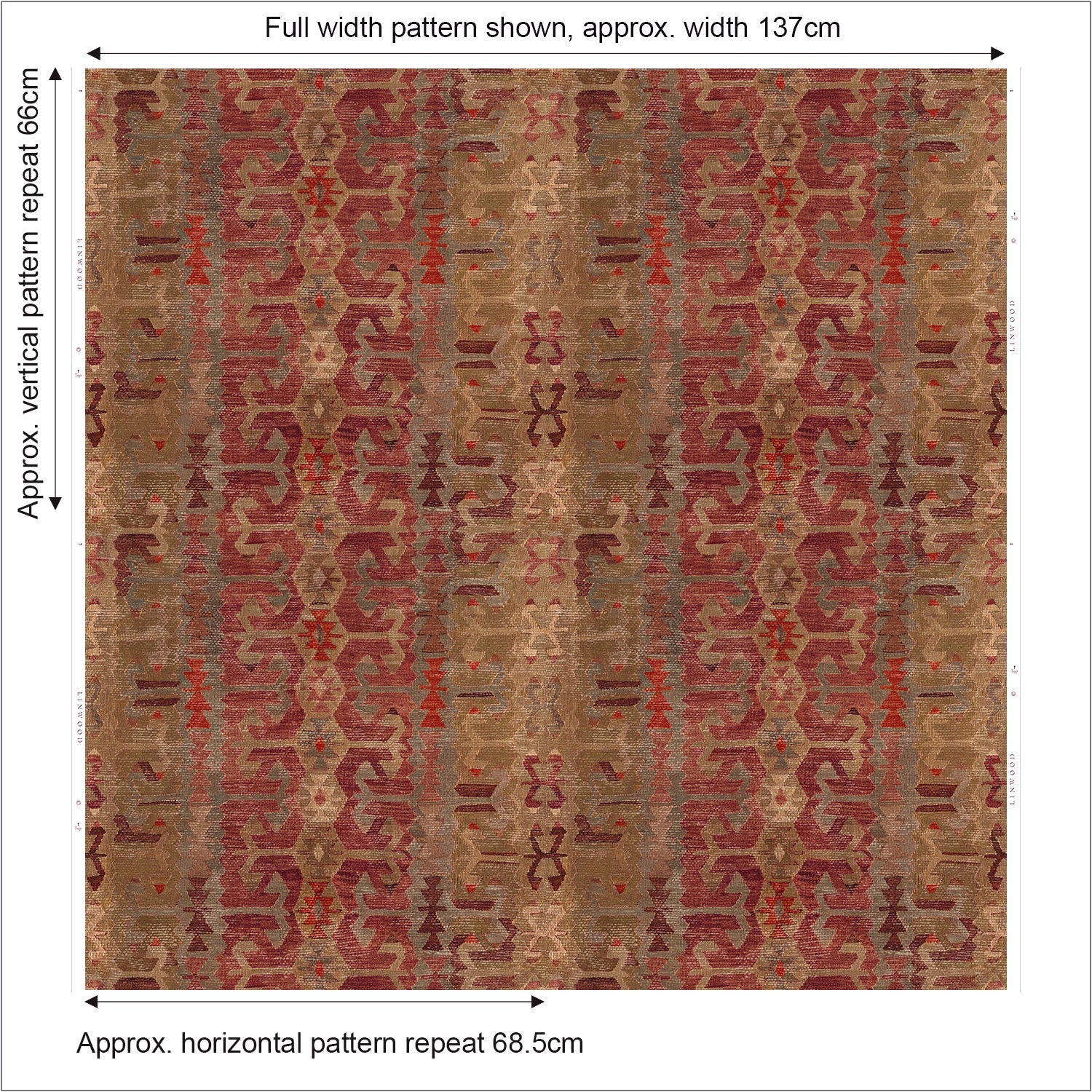 Linwood Samimi Earth FR Made to Measure Curtains