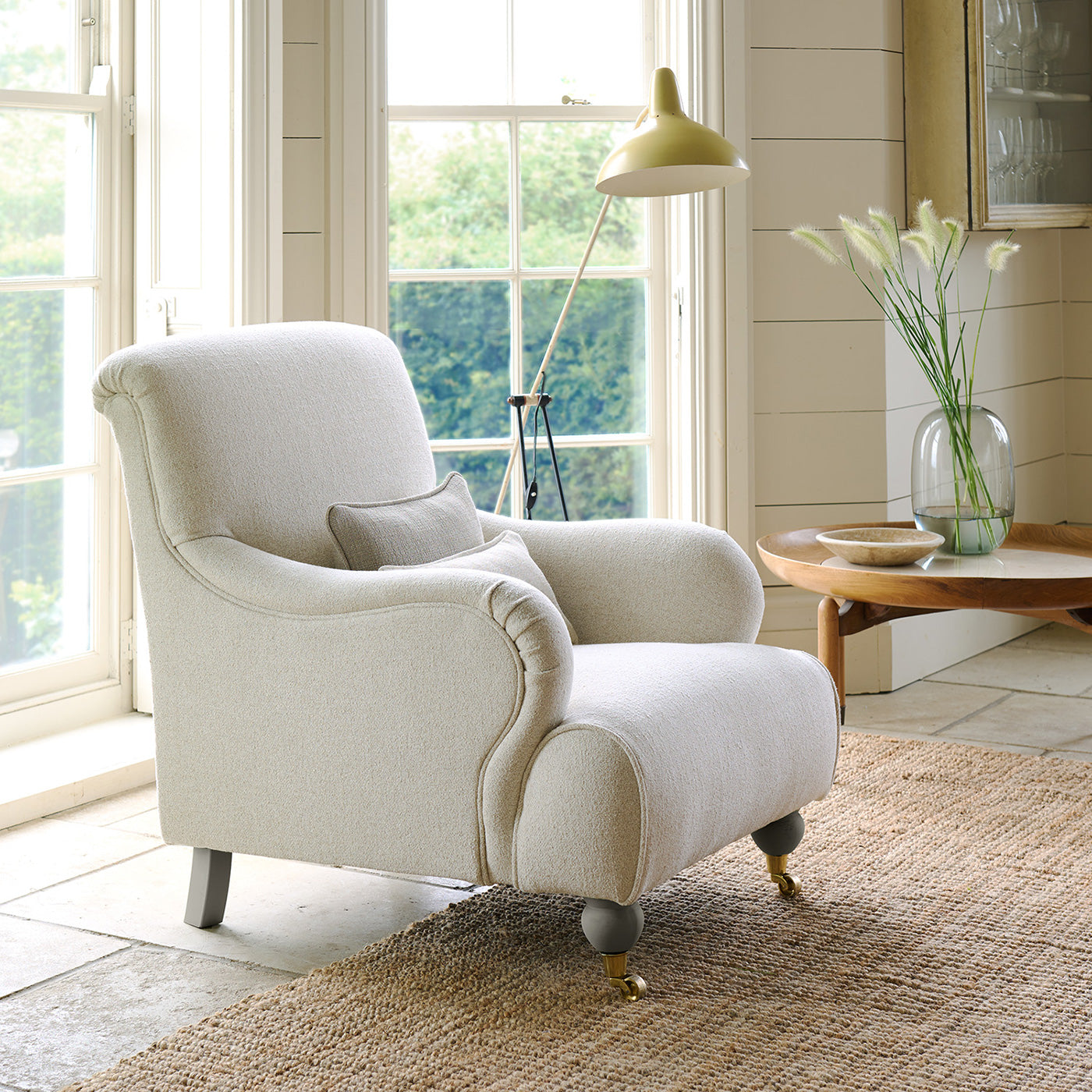 Linwood Sienna Almond FR Made to Measure Curtains