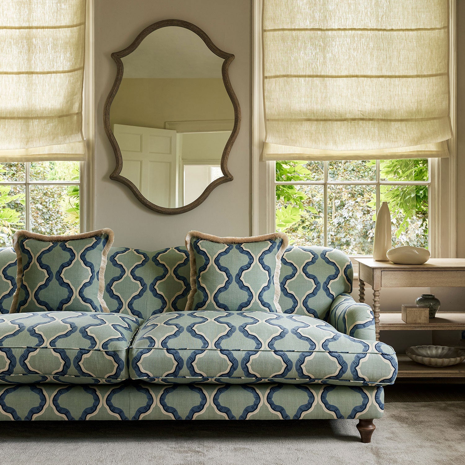Linwood Ruffled Hvar FR Made to Measure Curtains