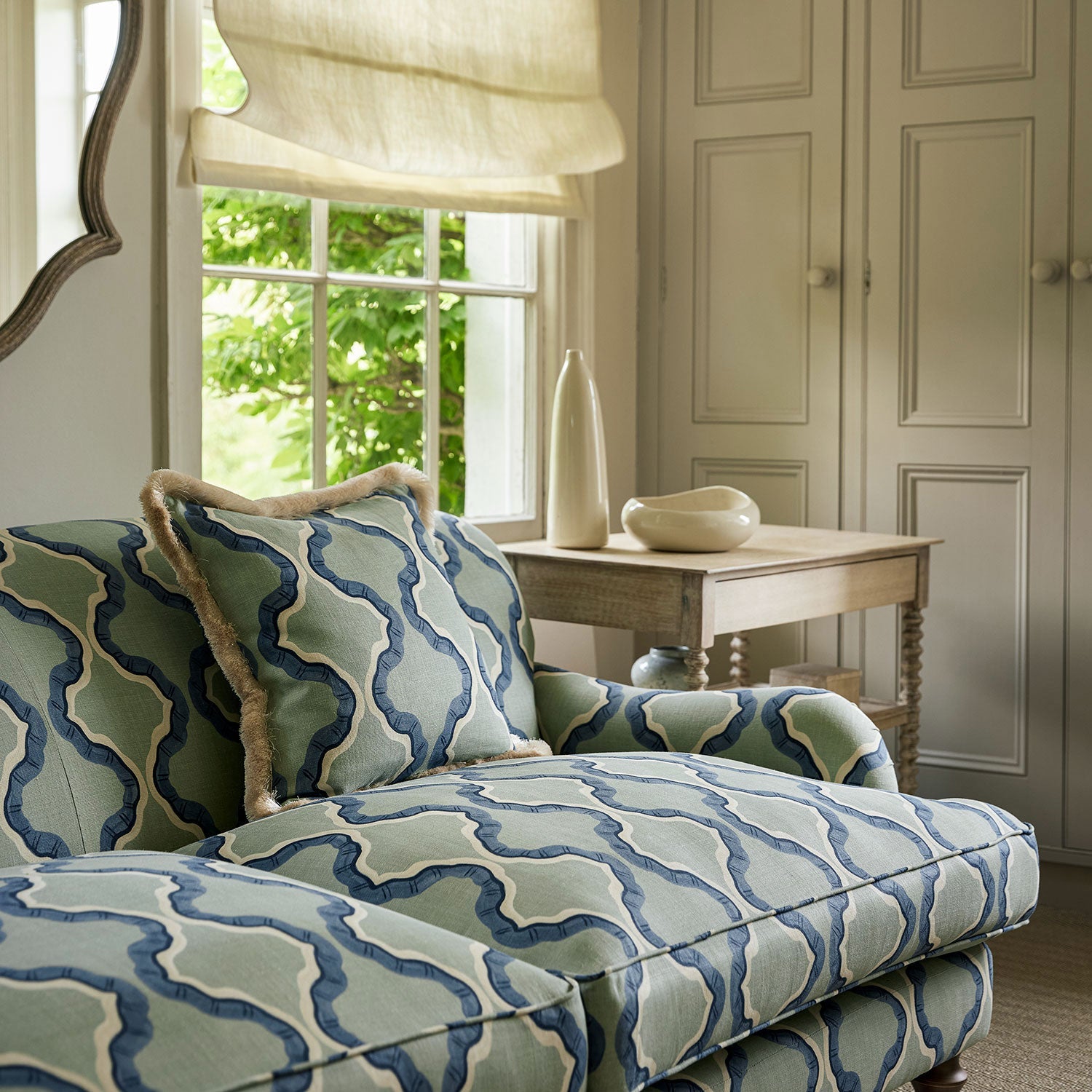 Linwood Ruffled Hvar FR Made to Measure Curtains
