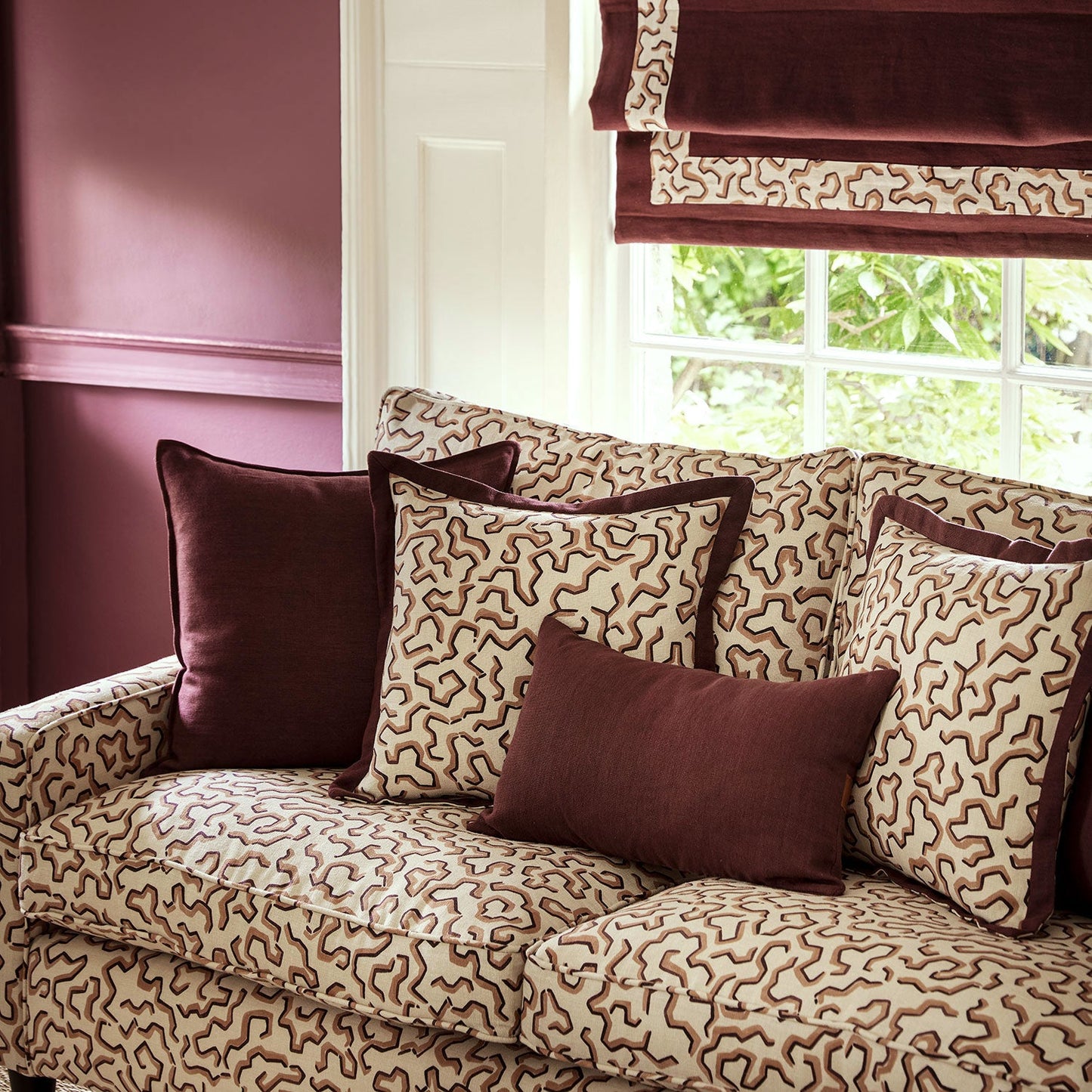 Linwood Scrunched Giraffe FR Made to Measure Curtains