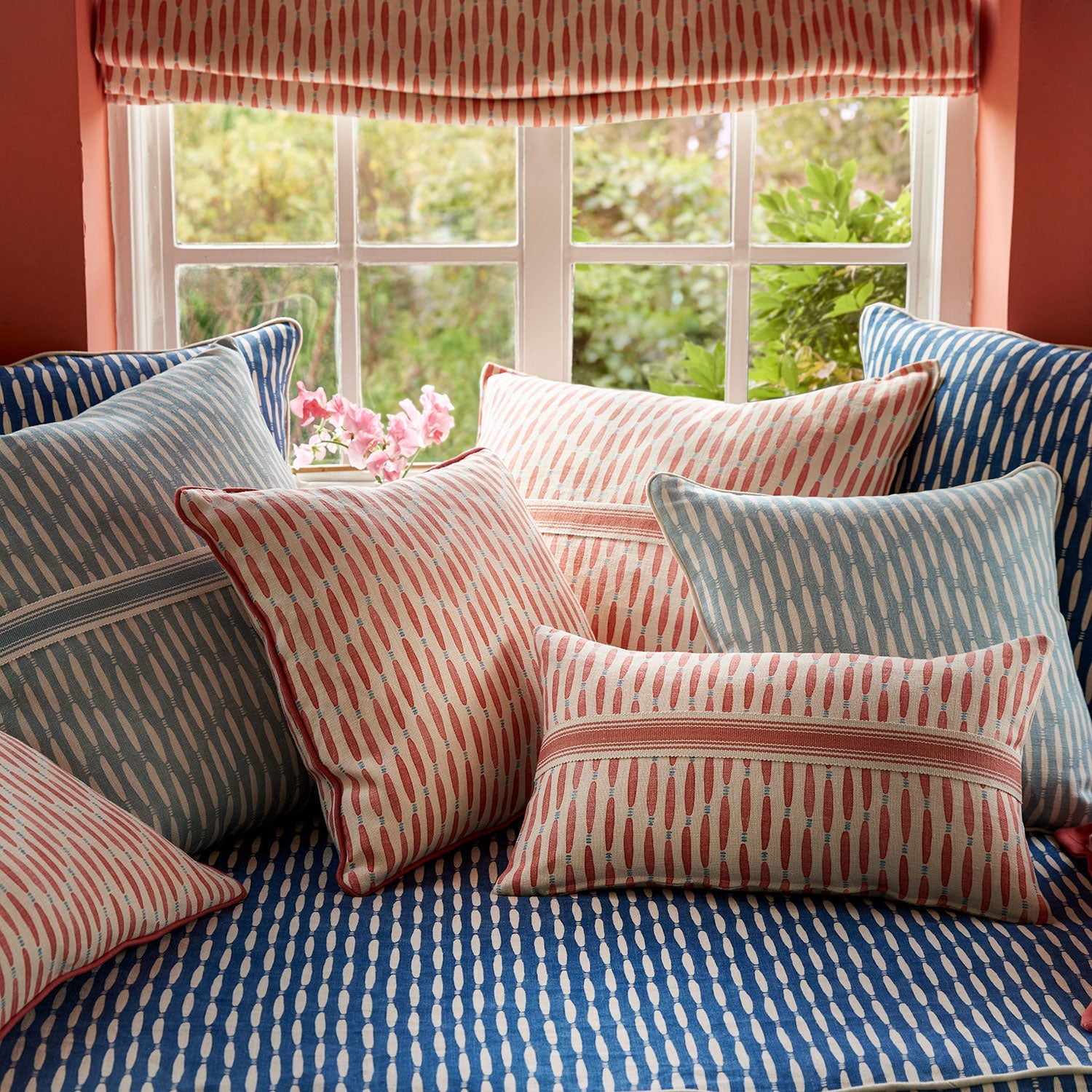 Linwood Smocked Riviera FR Made to Measure Curtains