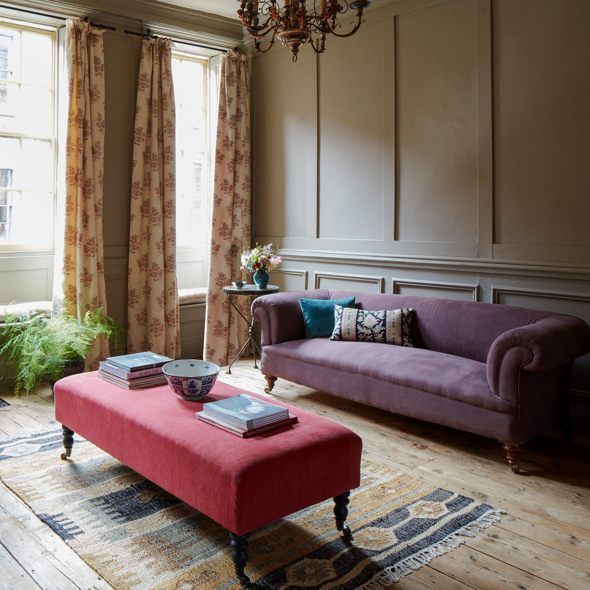 Kate Forman Stonewash Aubergine Made to Measure Roman Blinds – image 2