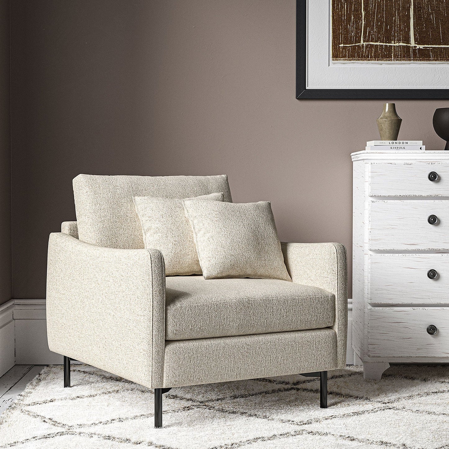 Linwood Sienna Almond FR Made to Measure Curtains