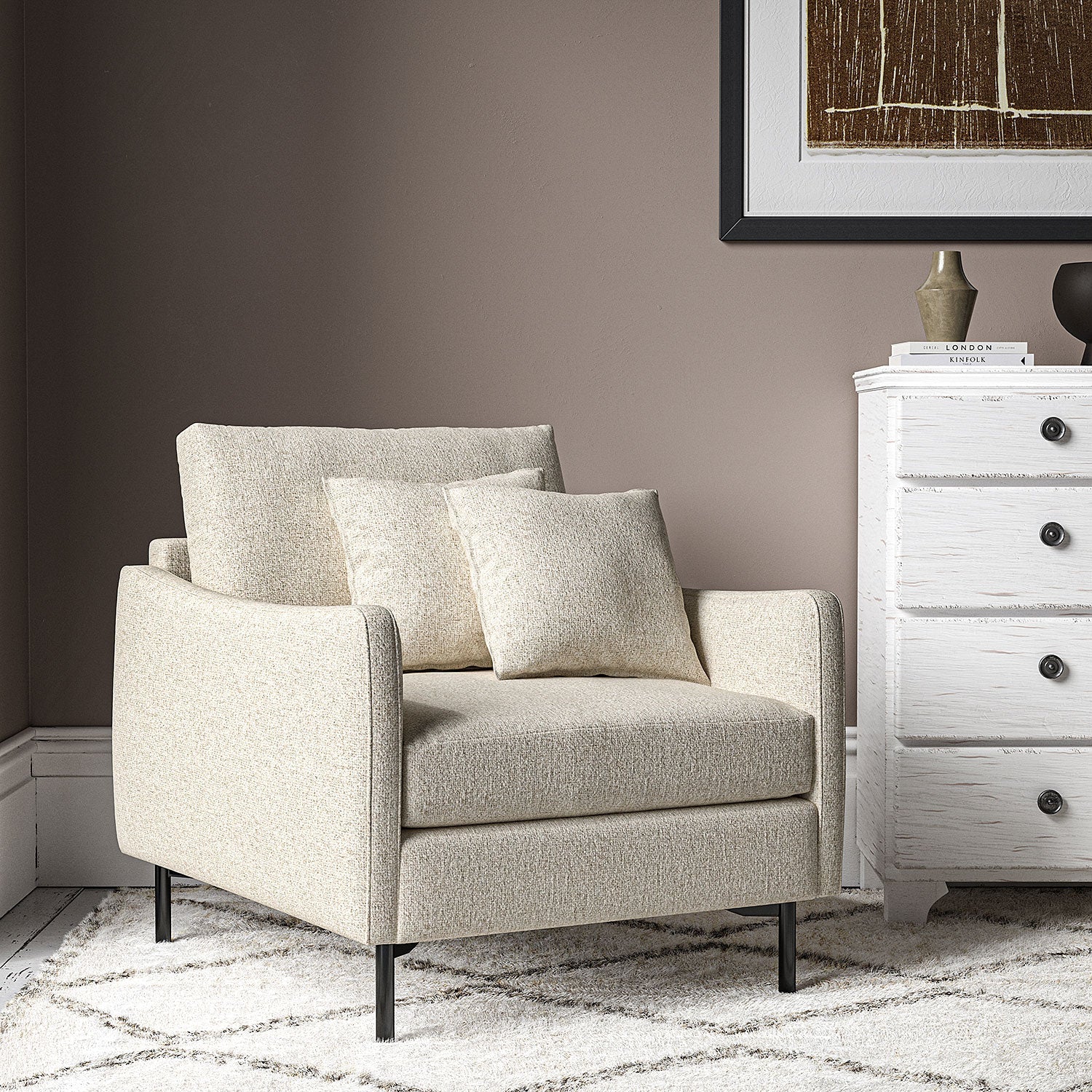 Linwood Sienna Almond FR Made to Measure Curtains