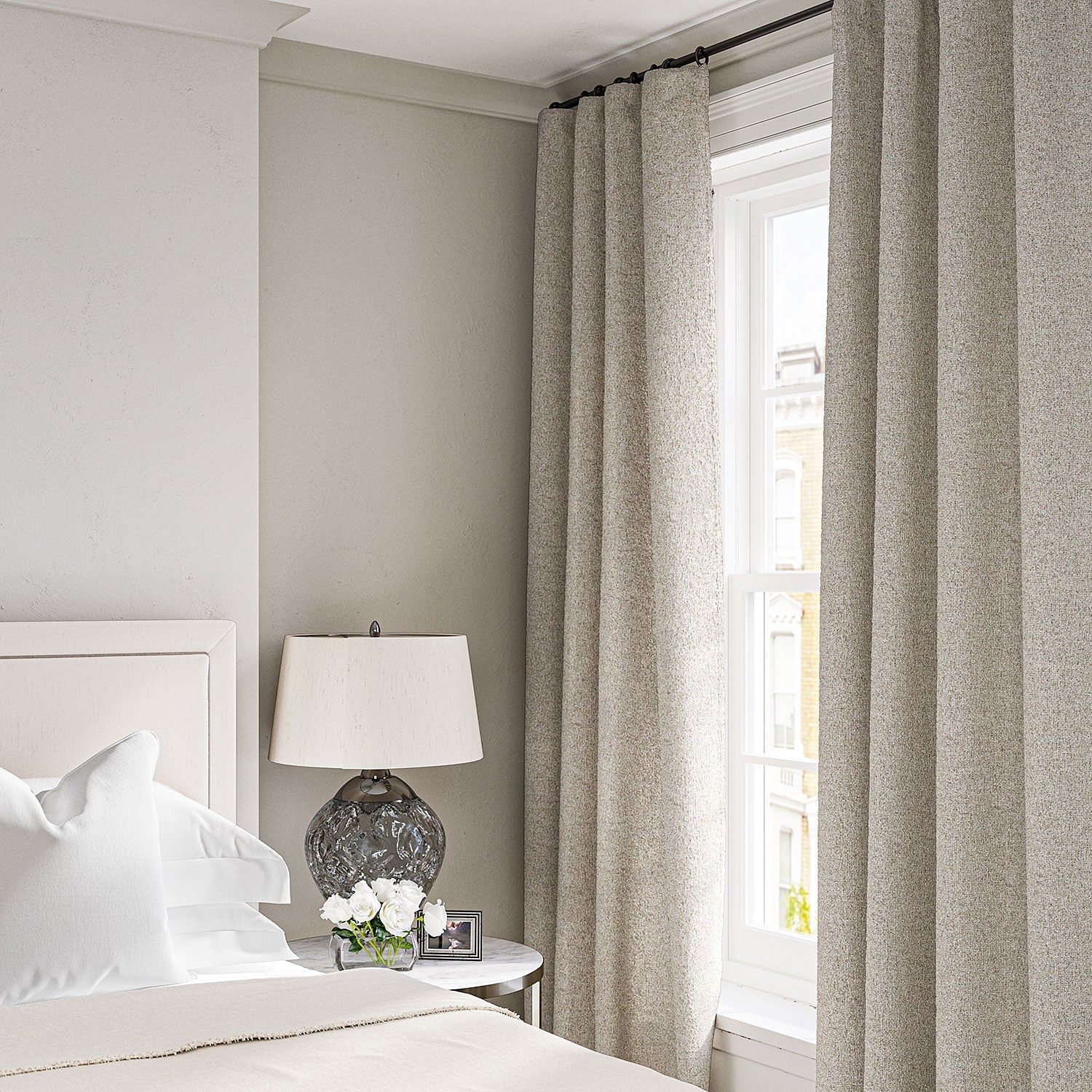 Linwood Sienna Almond FR Made to Measure Curtains