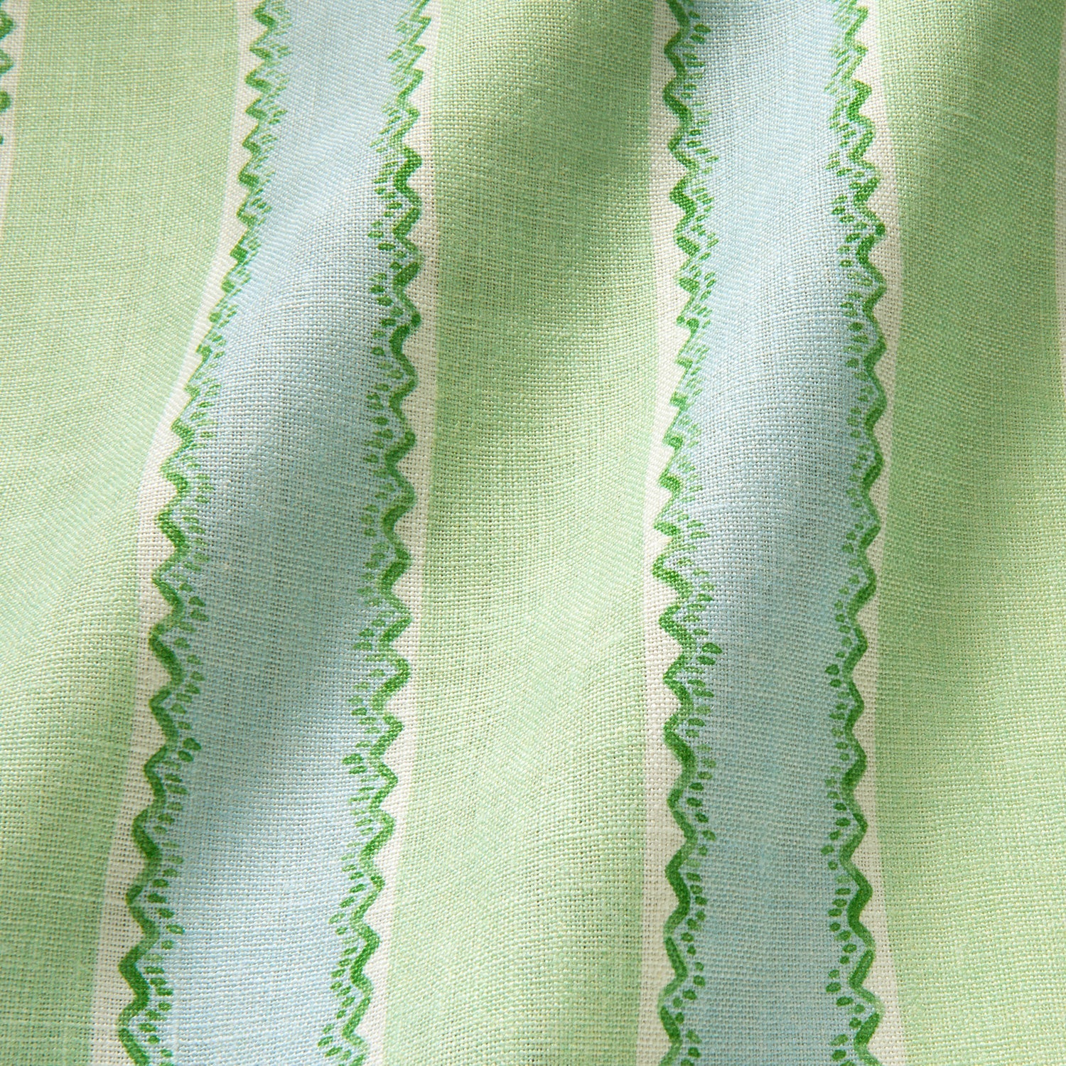 Linwood Croquet Peppermint Made to Measure Curtains