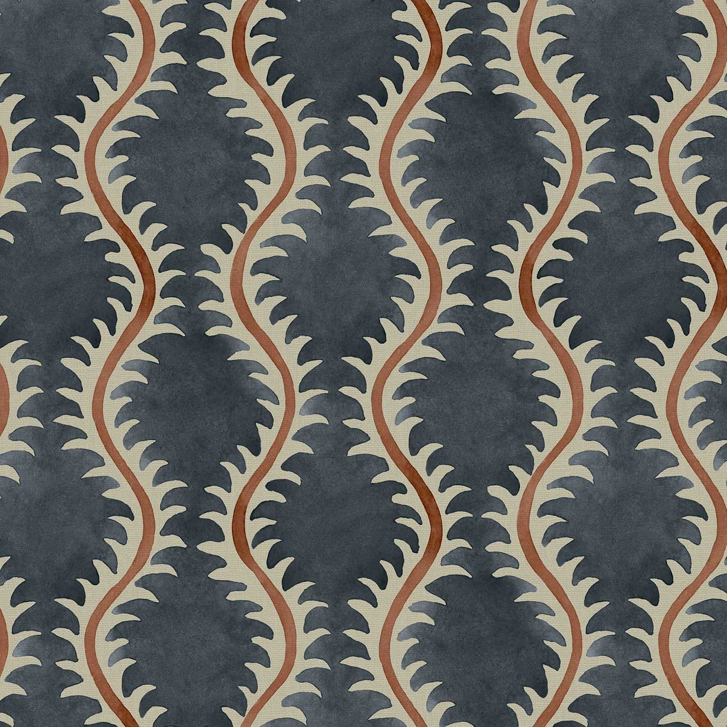 Linwood Helter Skelter Slate Linen FR Made to Measure Curtains