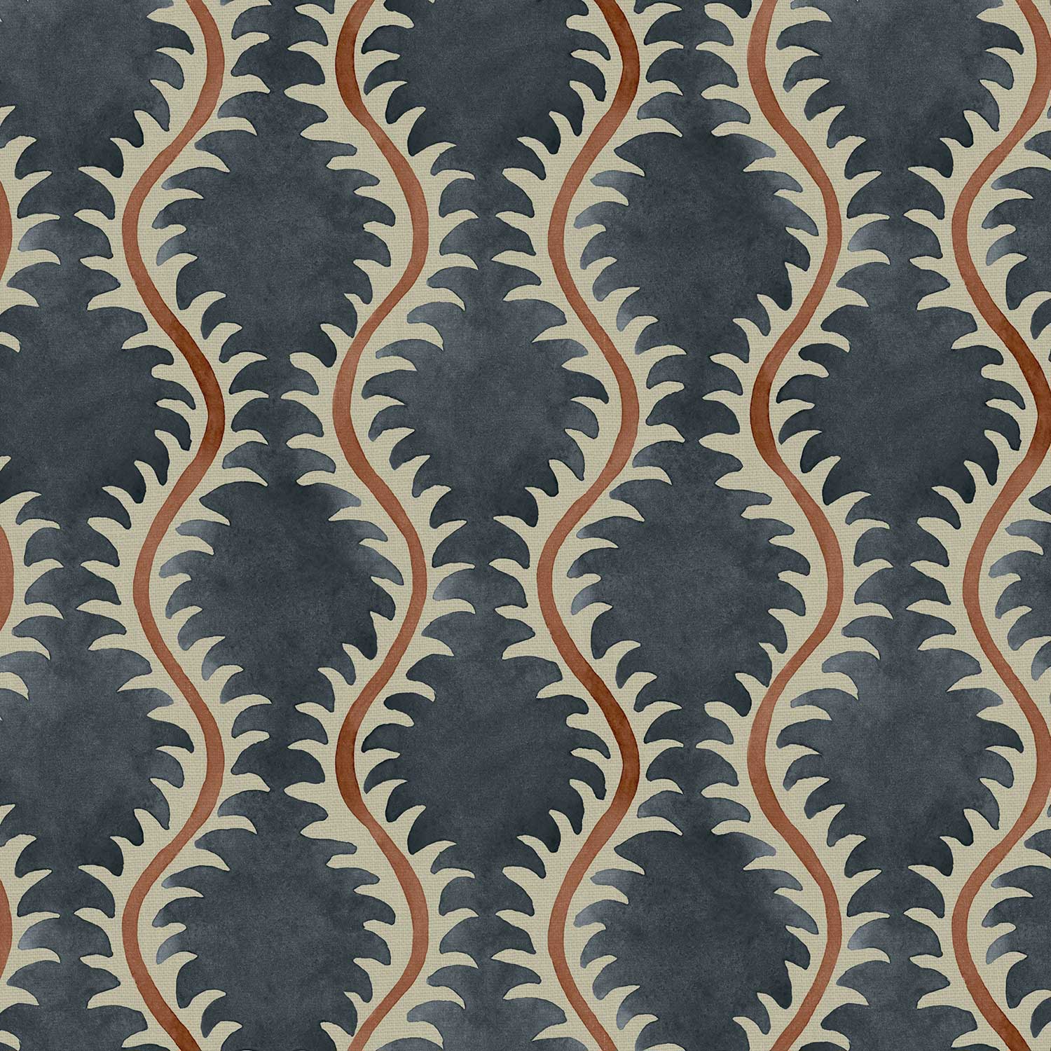 Linwood Helter Skelter Slate Linen FR Made to Measure Curtains