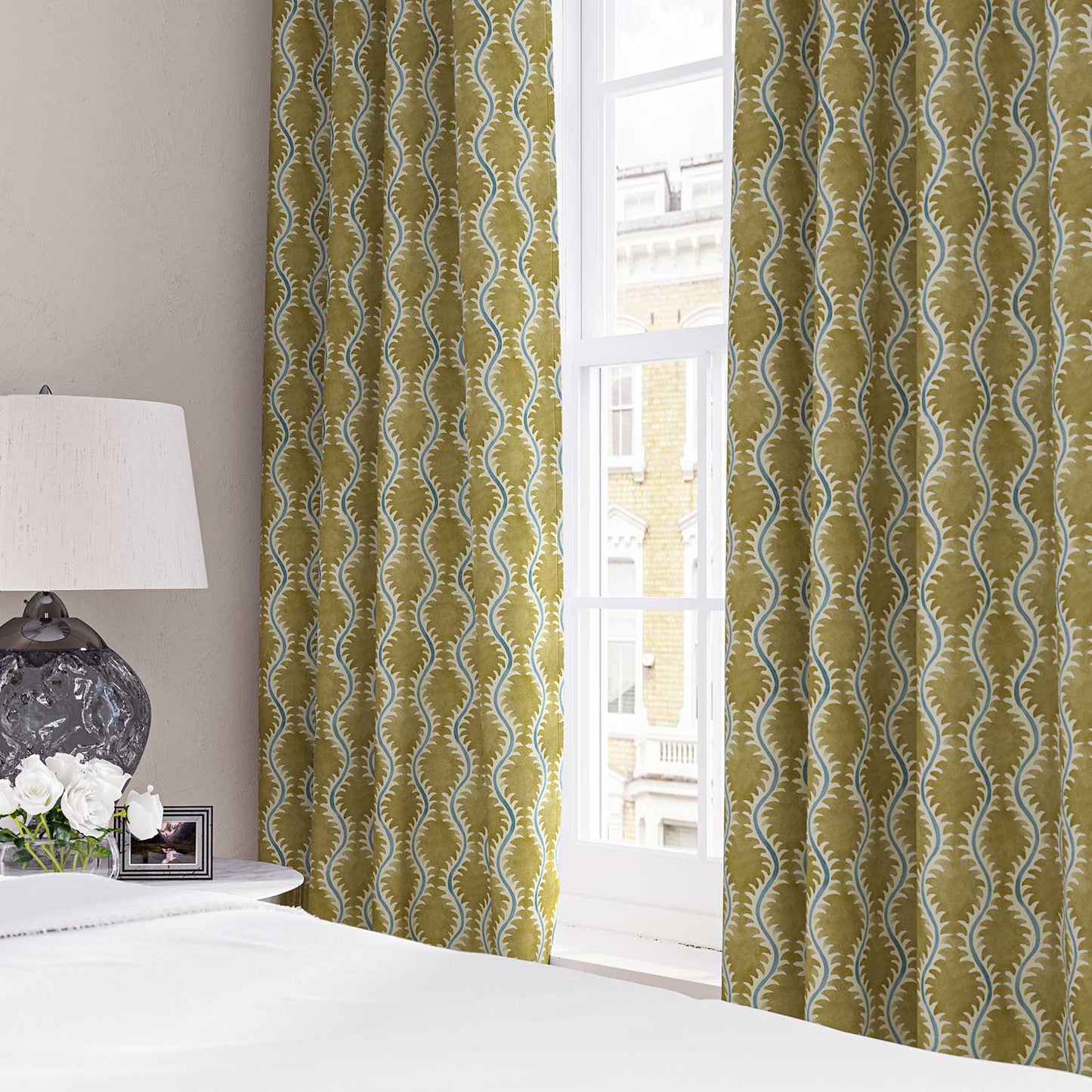 Linwood Helter Skelter Valley Linen FR Made to Measure Curtains