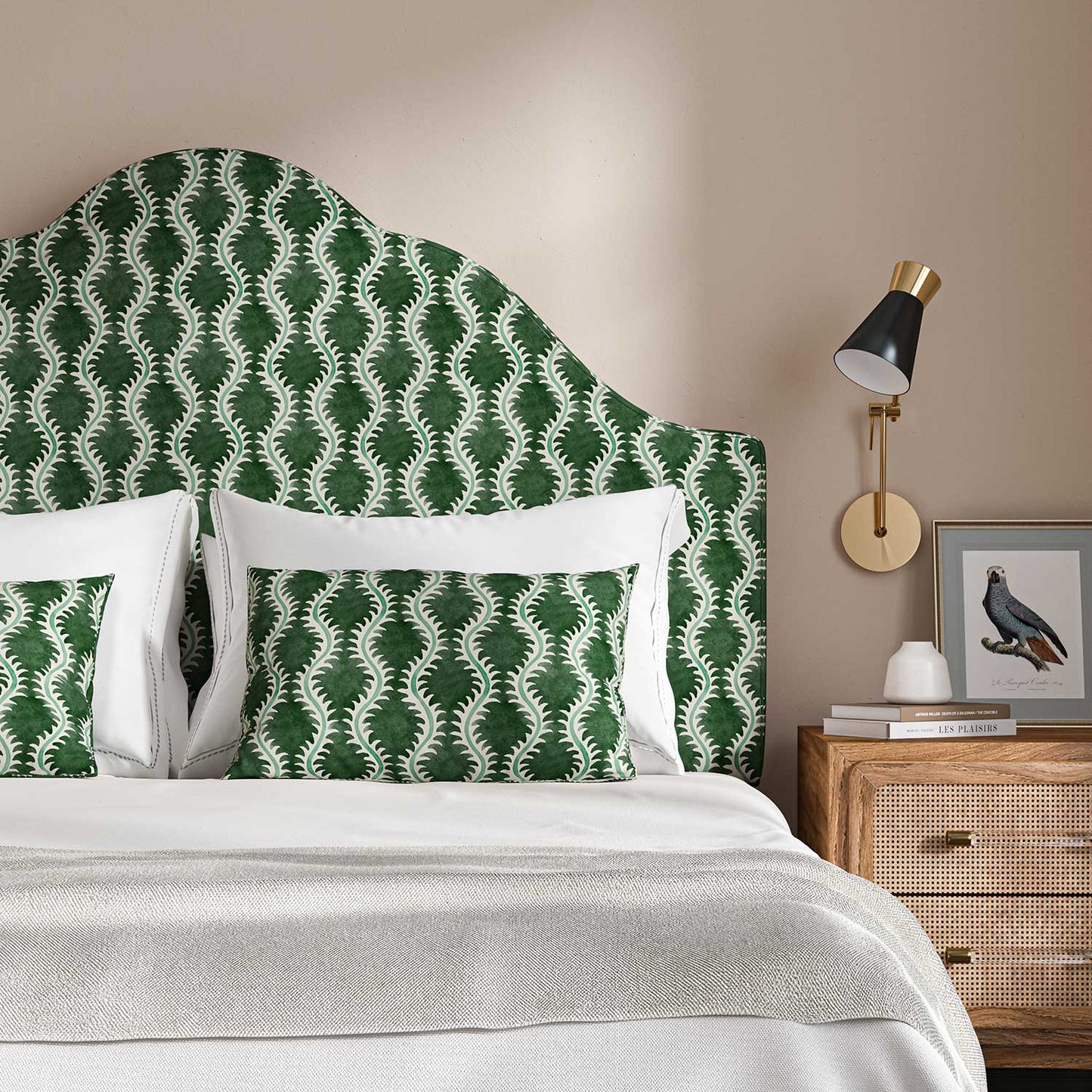 Linwood Helter Skelter Moss Made to Measure Curtains