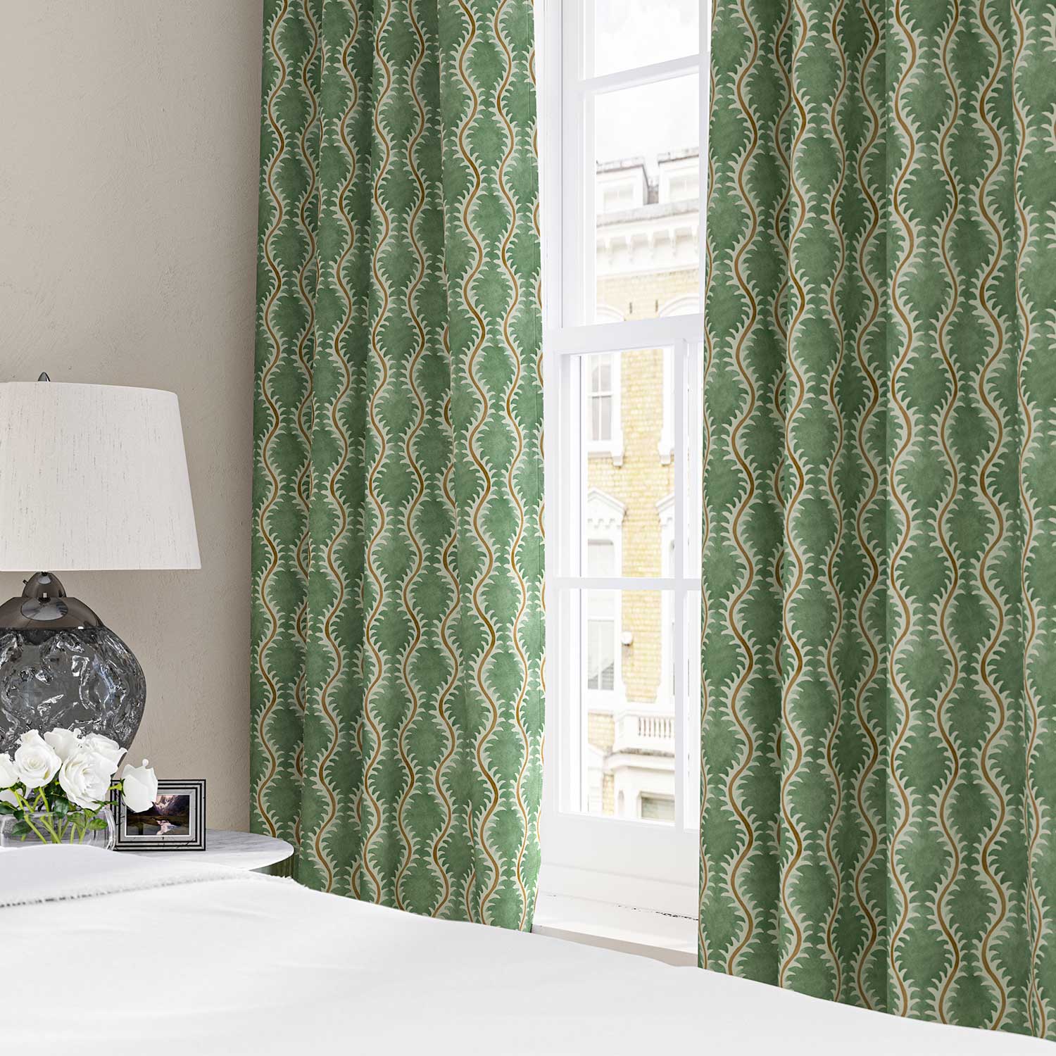 Linwood Helter Skelter Sprig Made to Measure Curtains