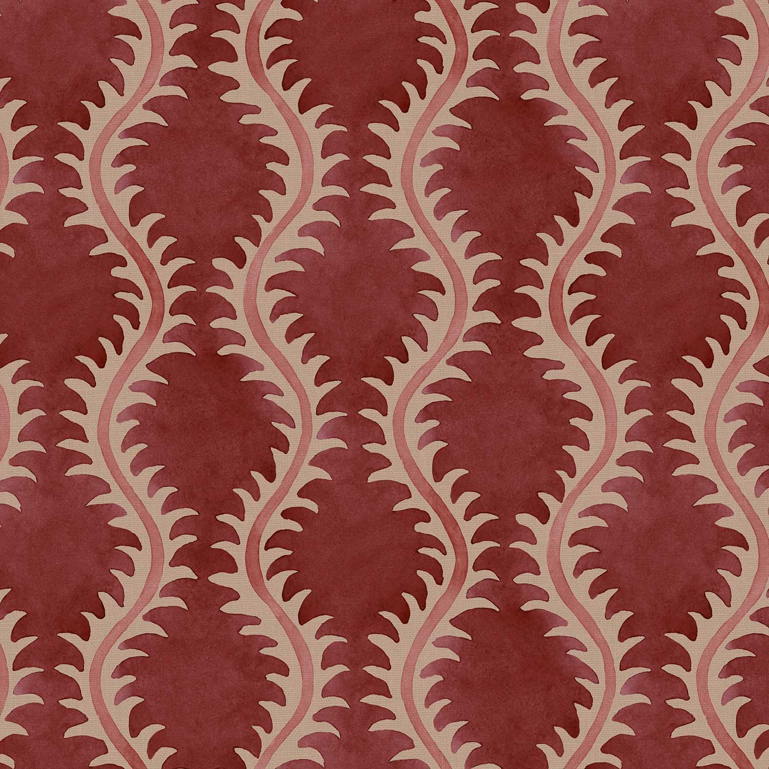 Linwood Helter Skelter Cherry Linen FR Made to Measure Curtains